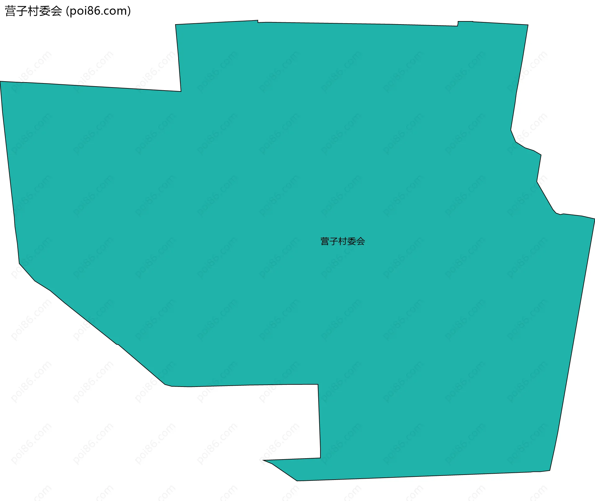 营子村委会边界地图