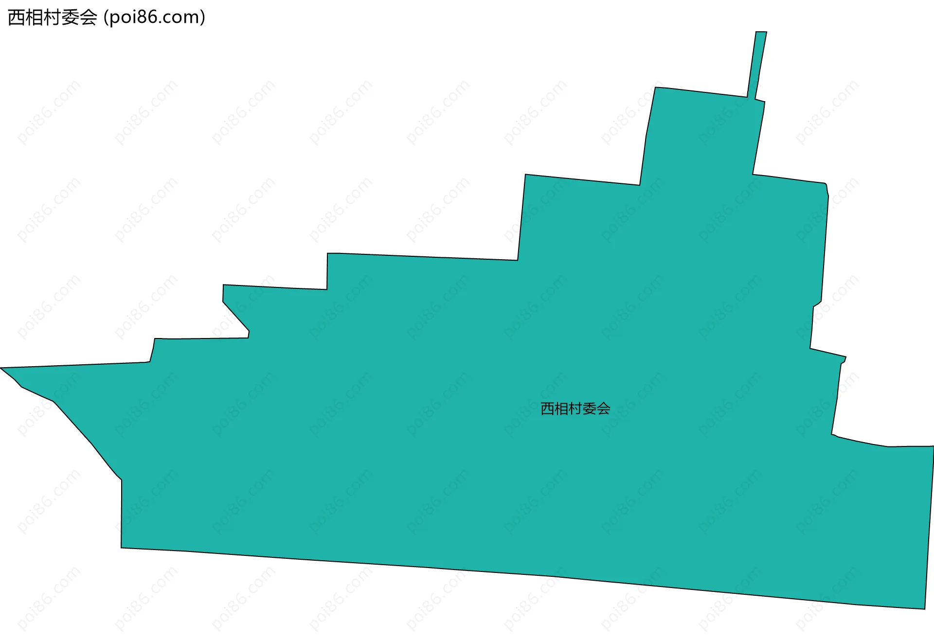 西相村委会边界地图