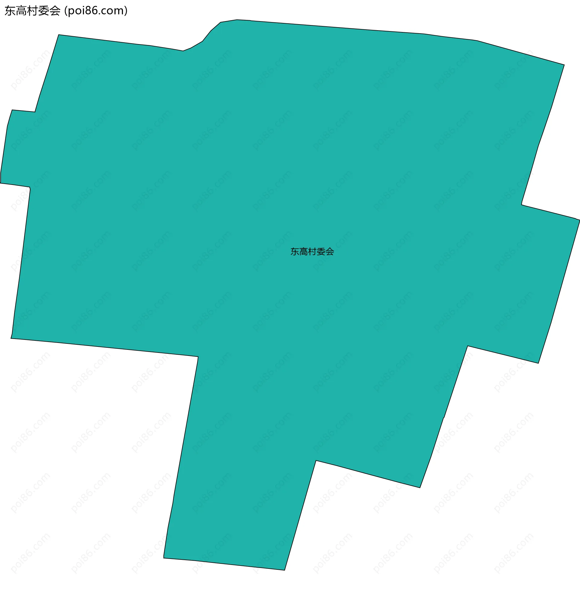 东高村委会边界地图