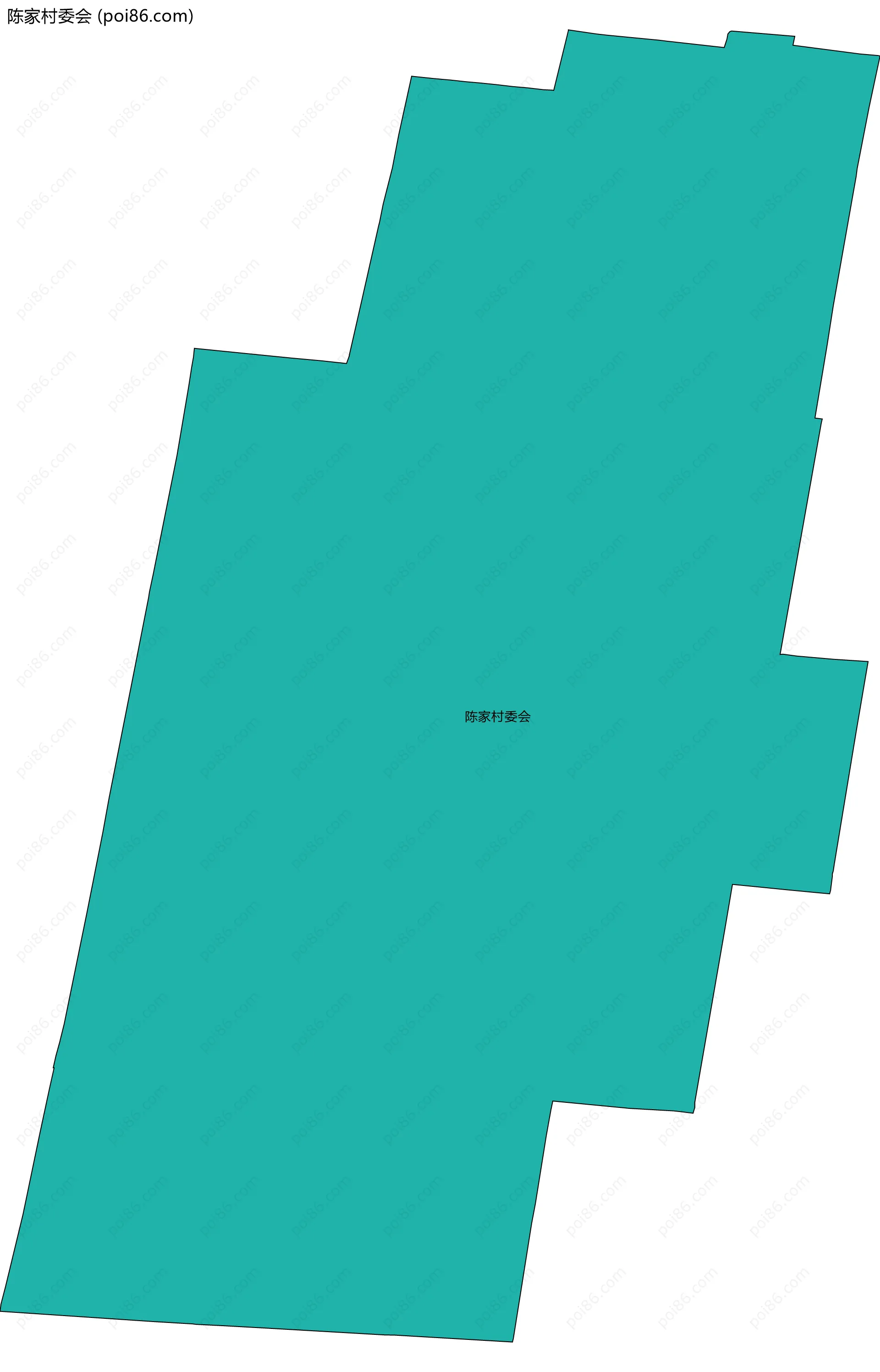 陈家村委会边界地图