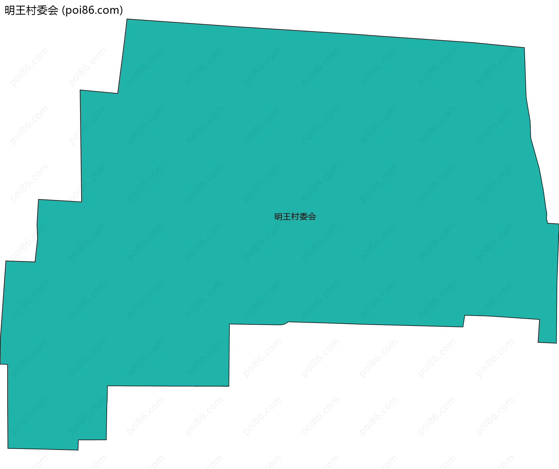 明王村委会边界地图