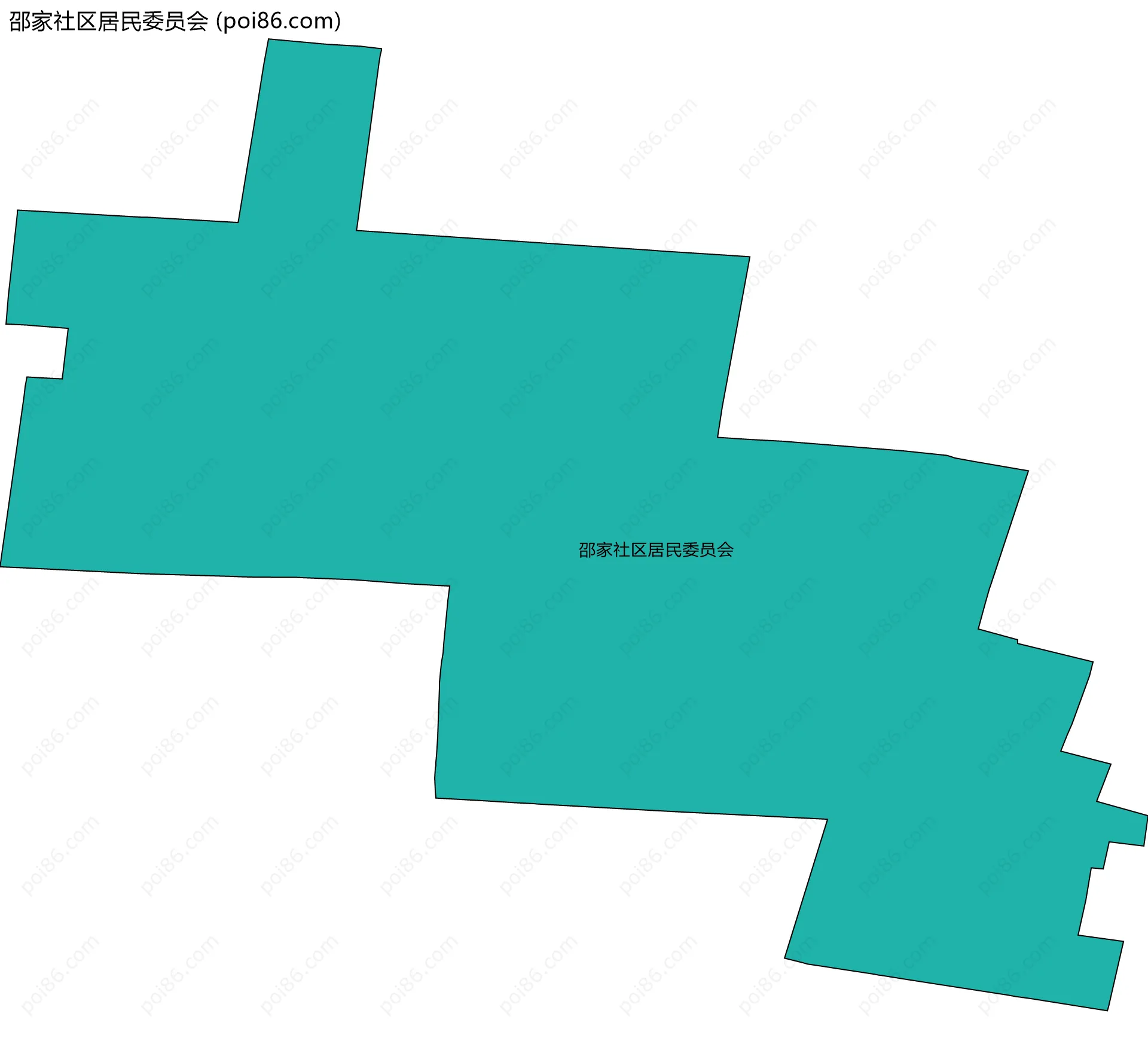 邵家社区居民委员会边界地图