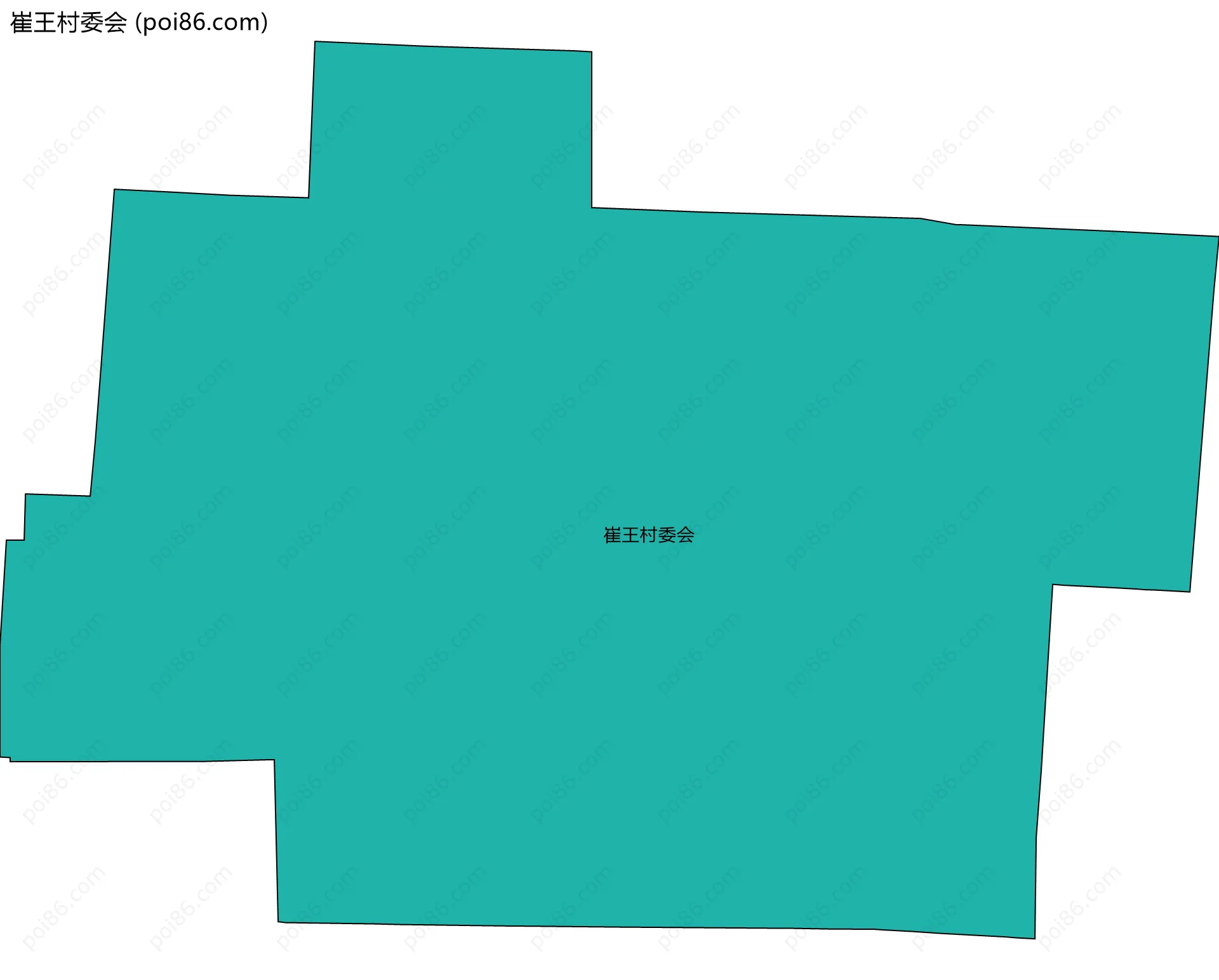 崔王村委会边界地图