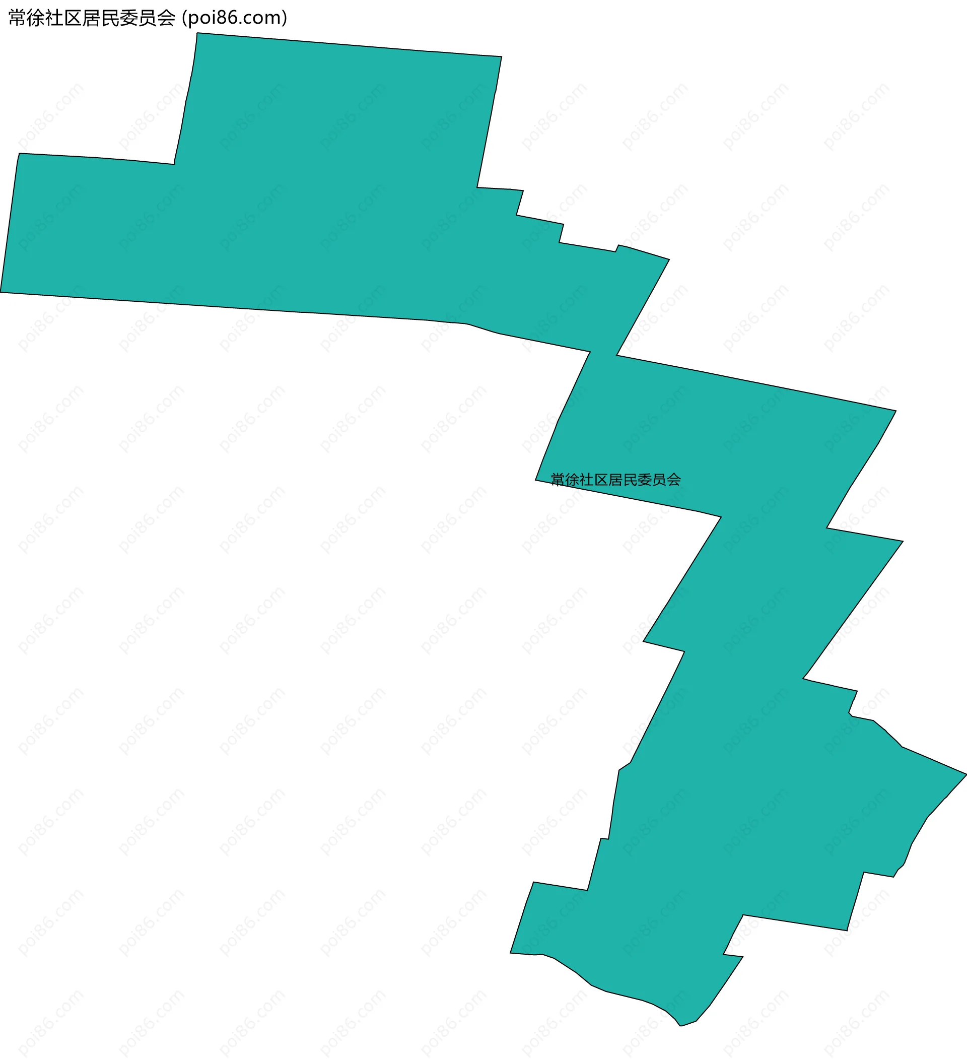 常徐社区居民委员会边界地图