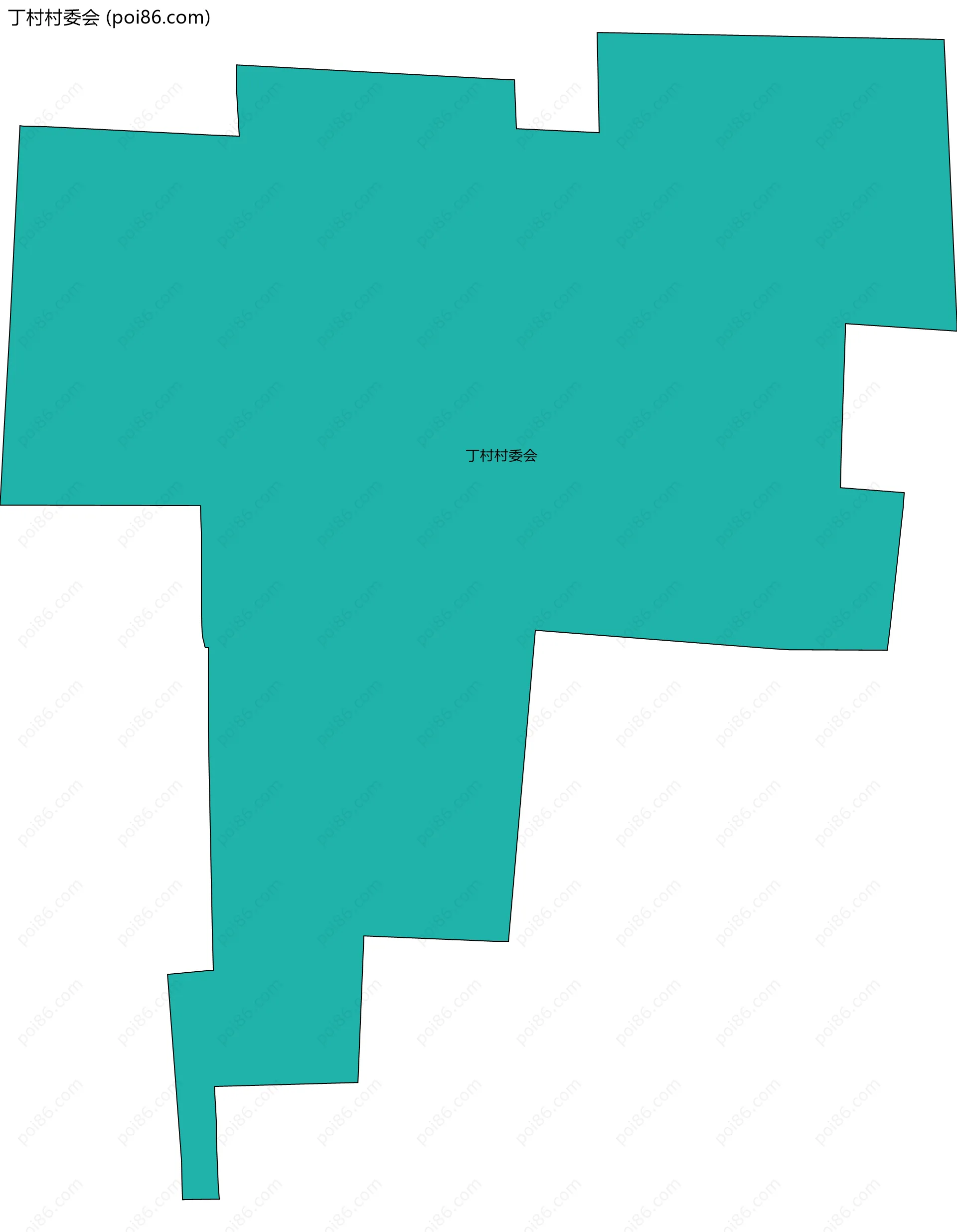 丁村村委会边界地图