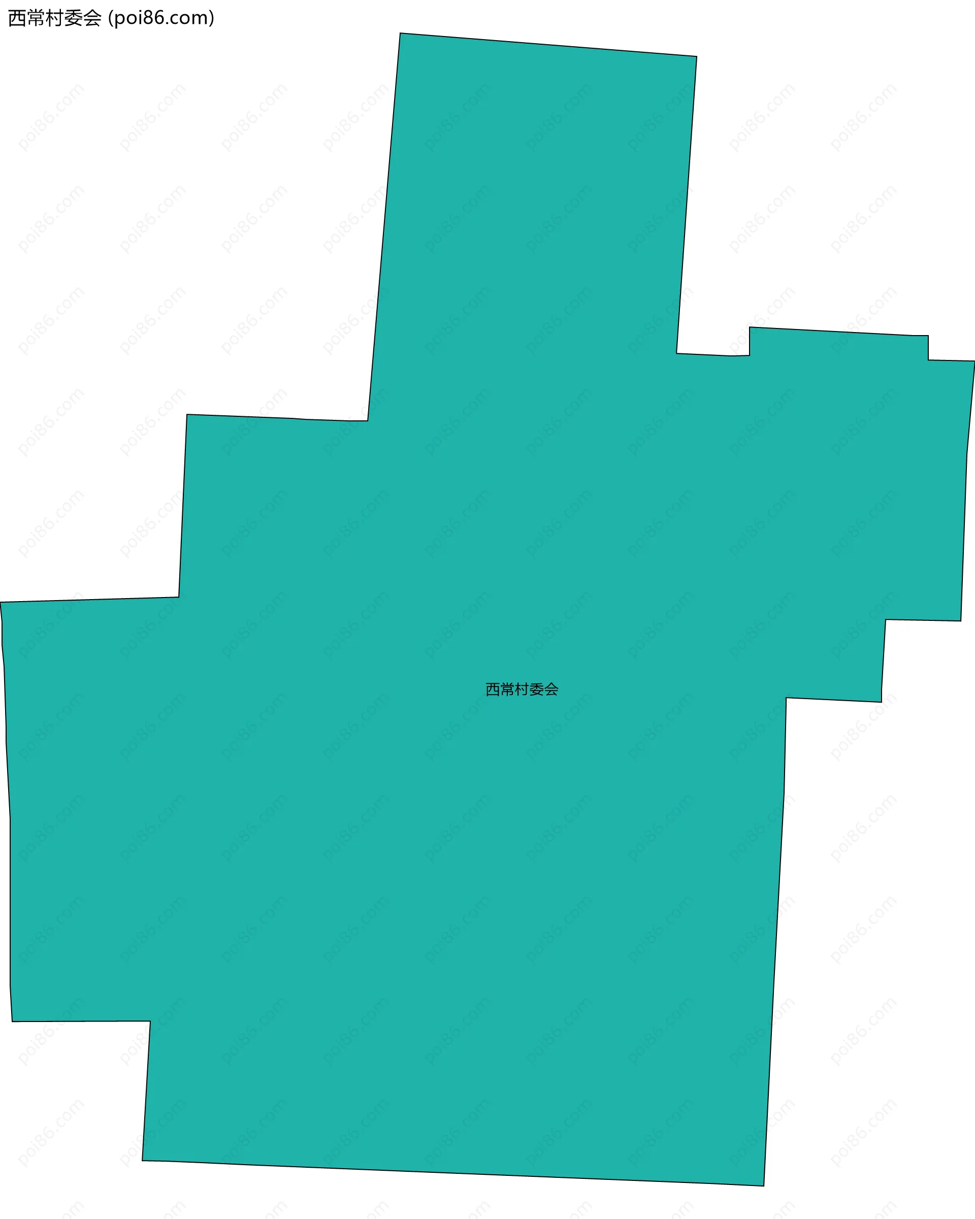 西常村委会边界地图