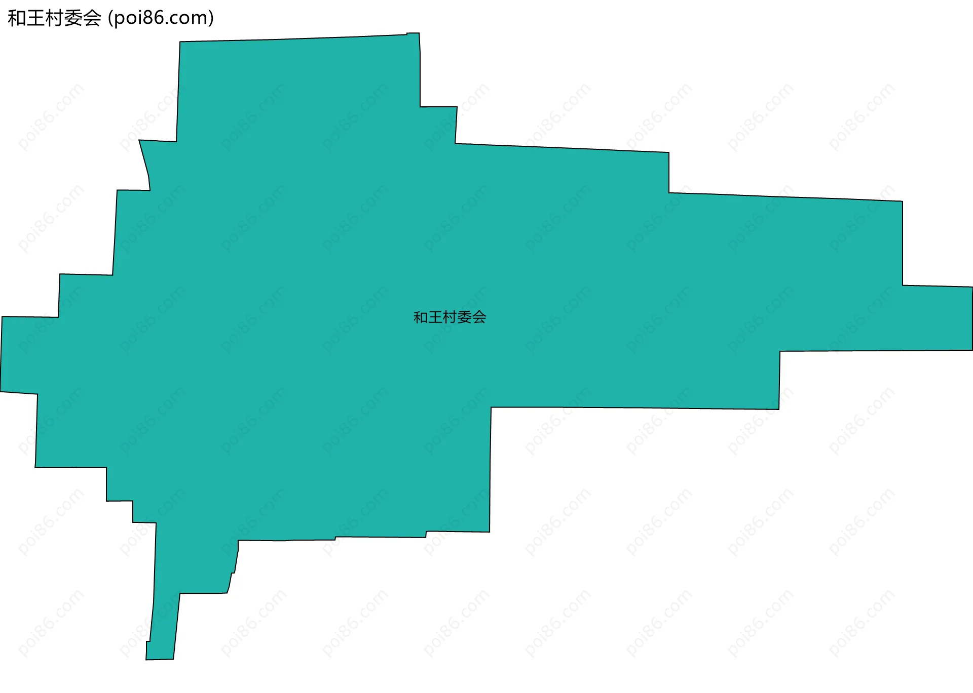 和王村委会边界地图