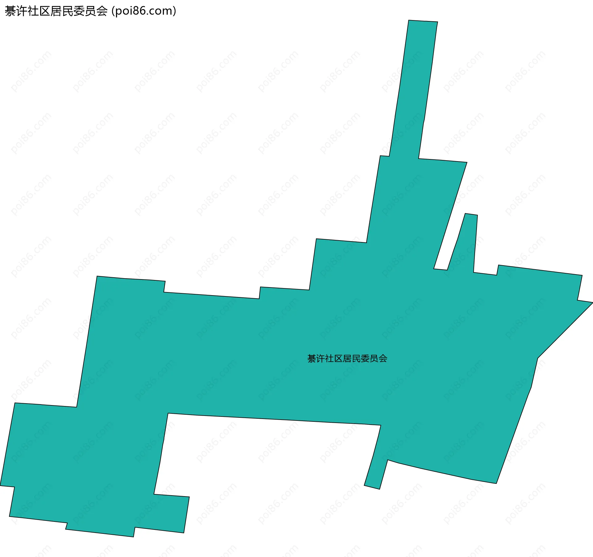 綦许社区居民委员会边界地图
