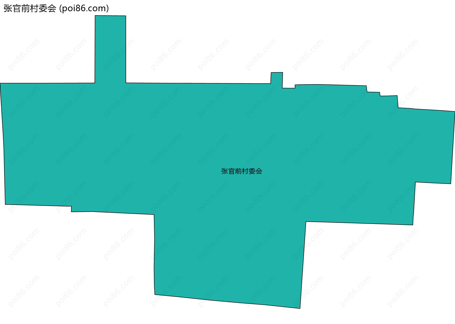 张官前村委会边界地图