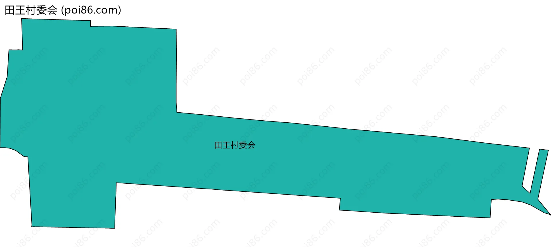 田王村委会边界地图