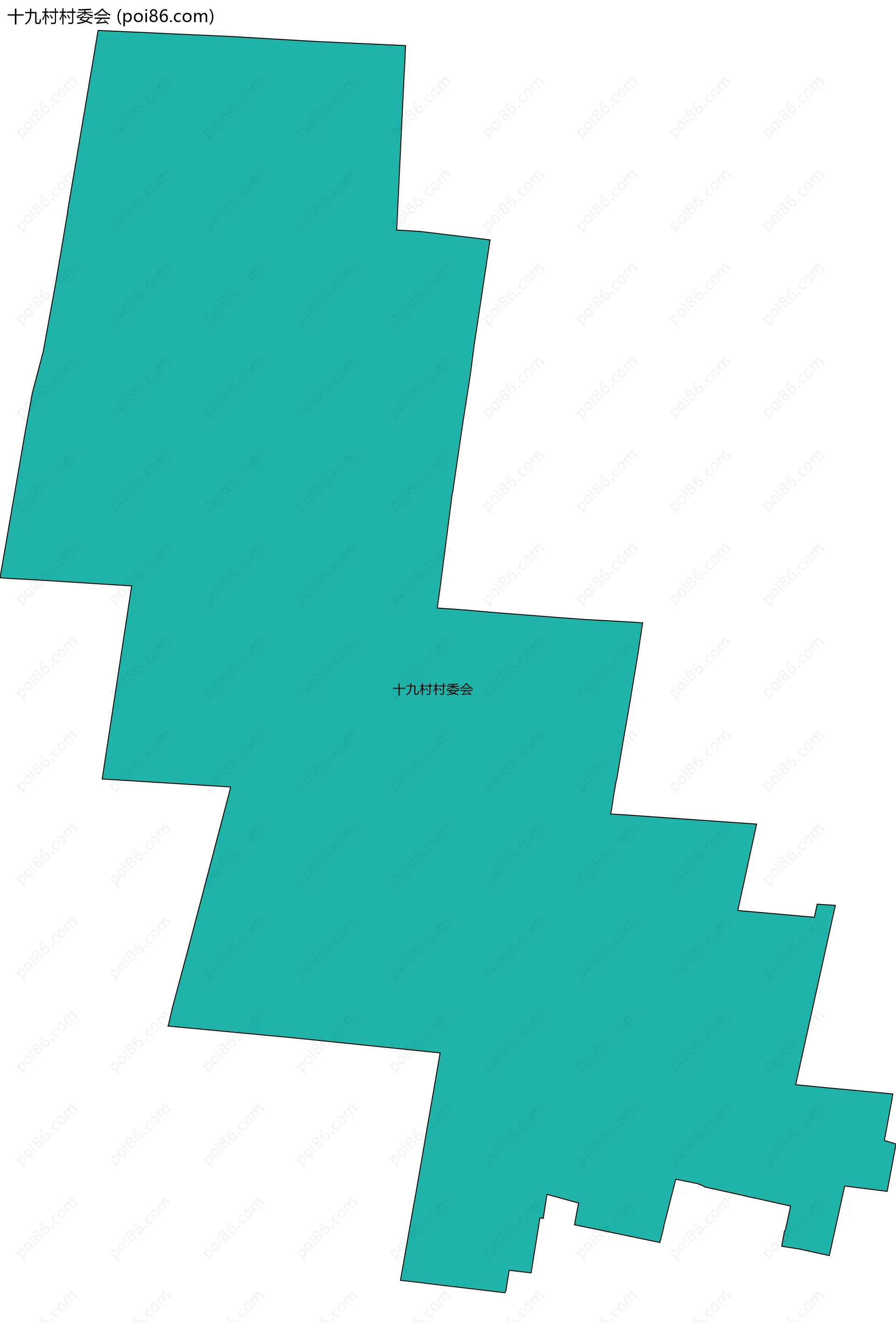 十九村村委会边界地图