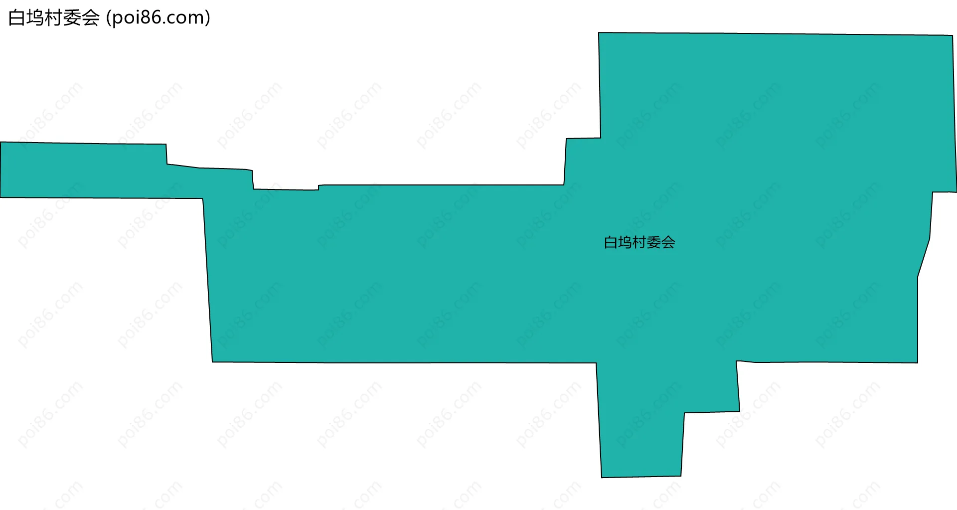 白坞村委会边界地图