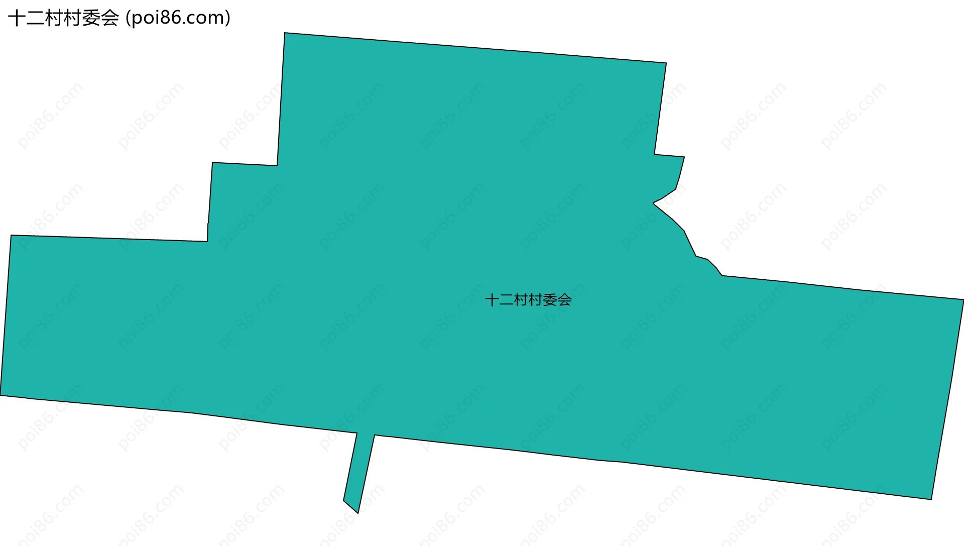 十二村村委会边界地图