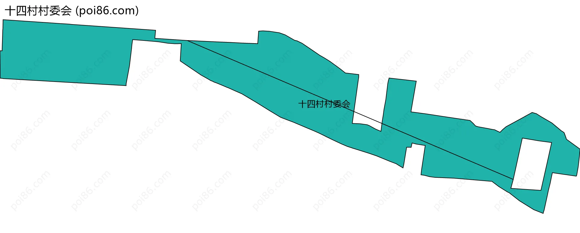 十四村村委会边界地图