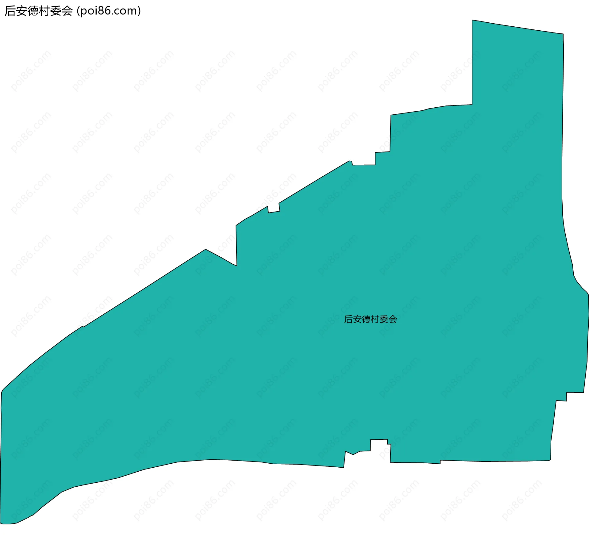 后安德村委会边界地图