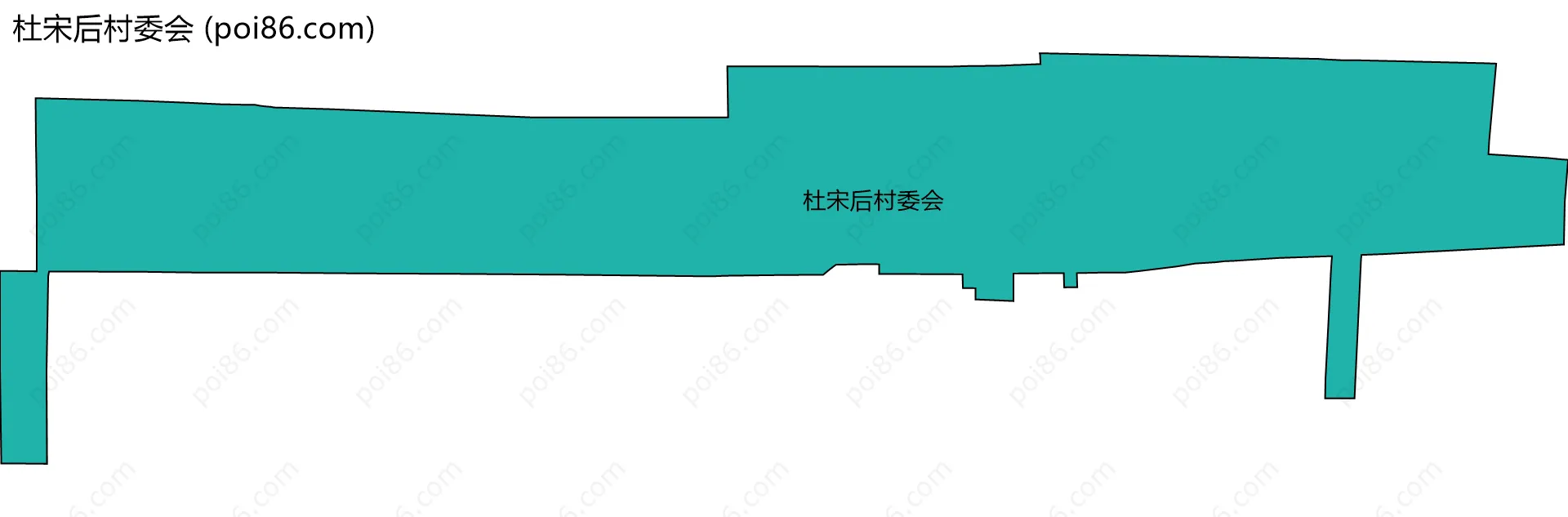 杜宋后村委会边界地图