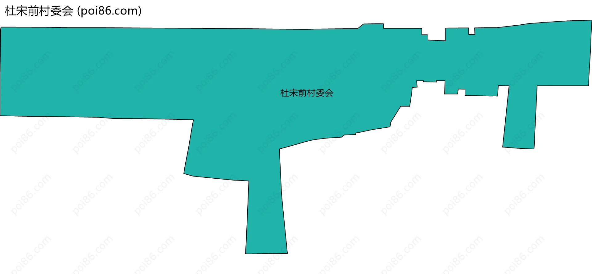 杜宋前村委会边界地图