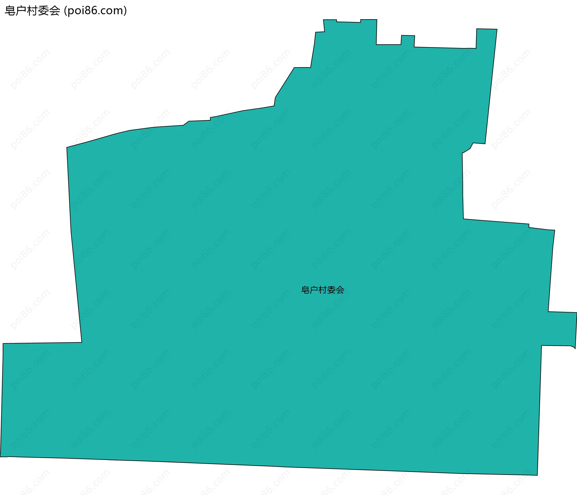 皂户村委会边界地图
