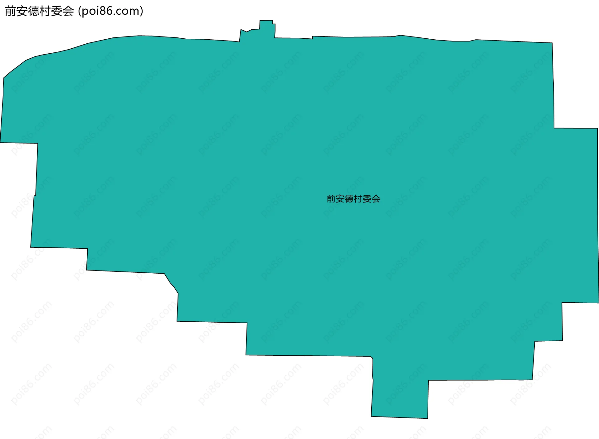 前安德村委会边界地图
