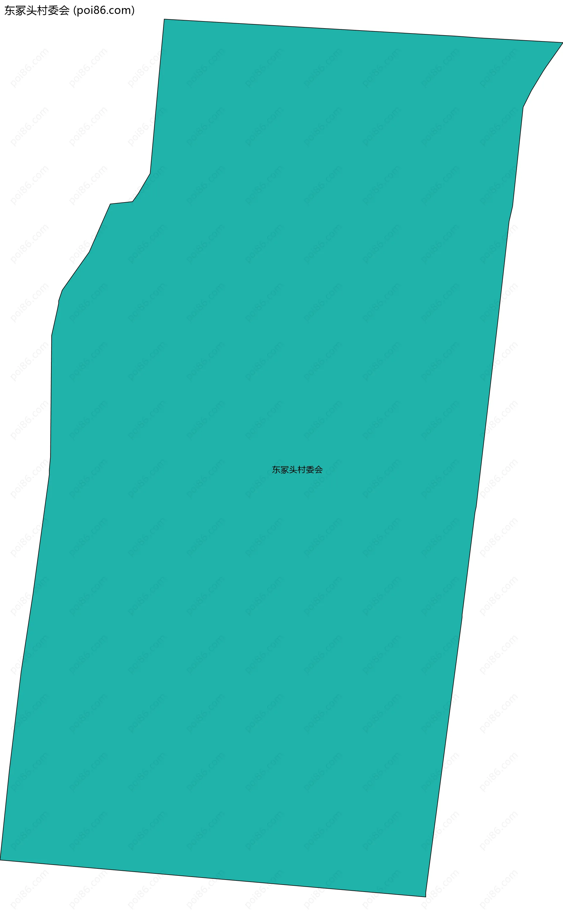 东冢头村委会边界地图