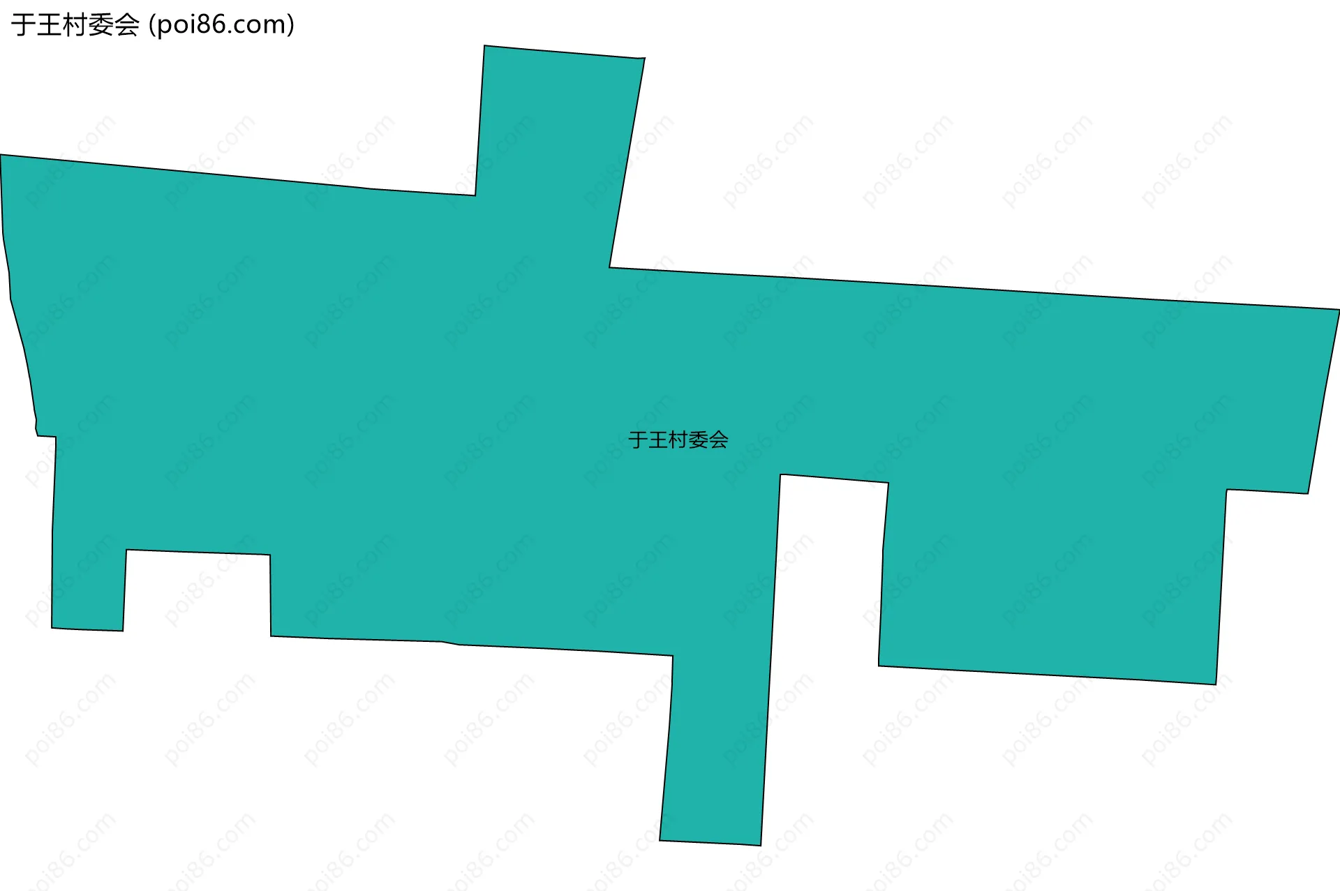 于王村委会边界地图