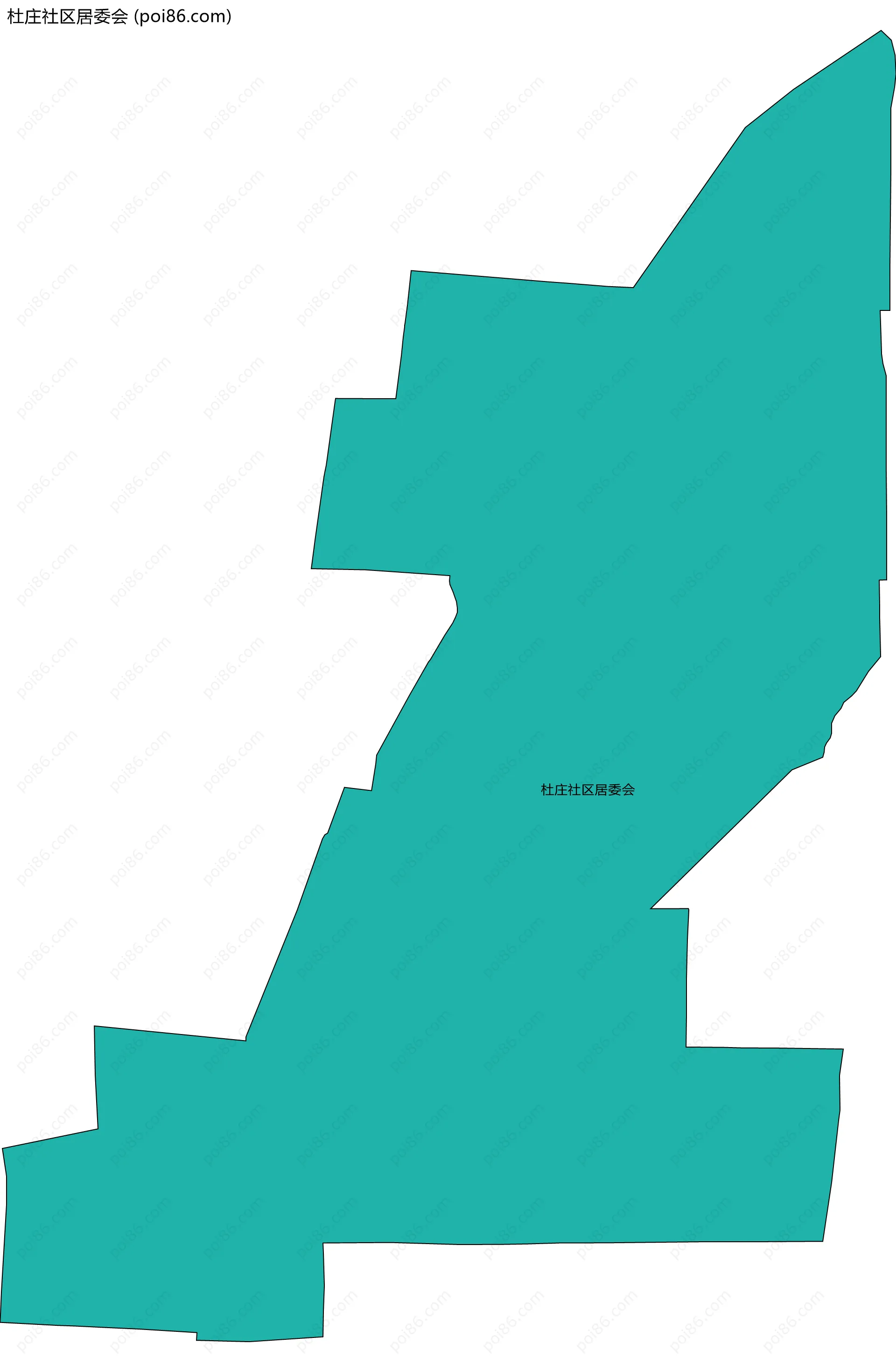 杜庄社区居委会边界地图