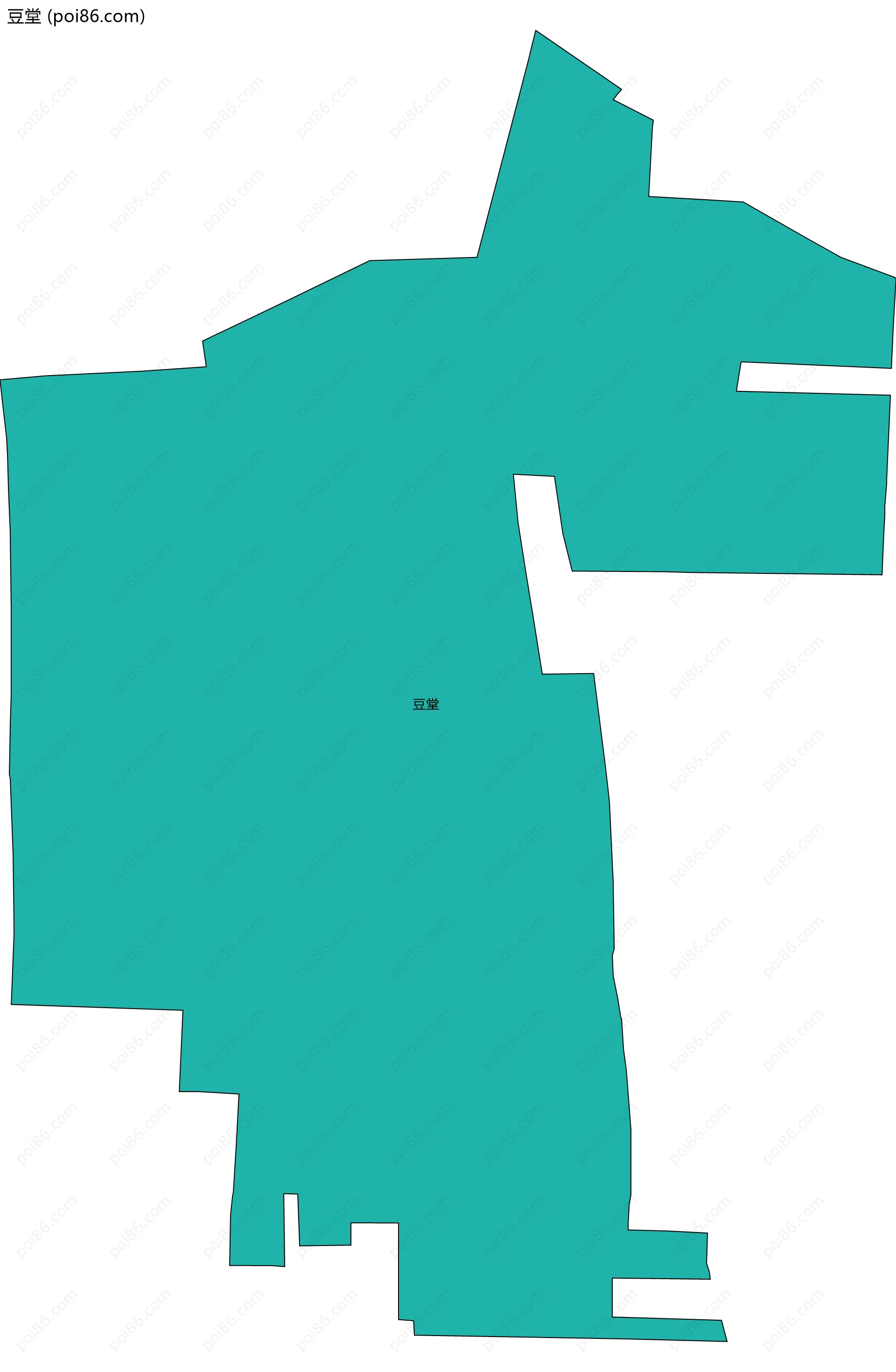 豆堂边界地图