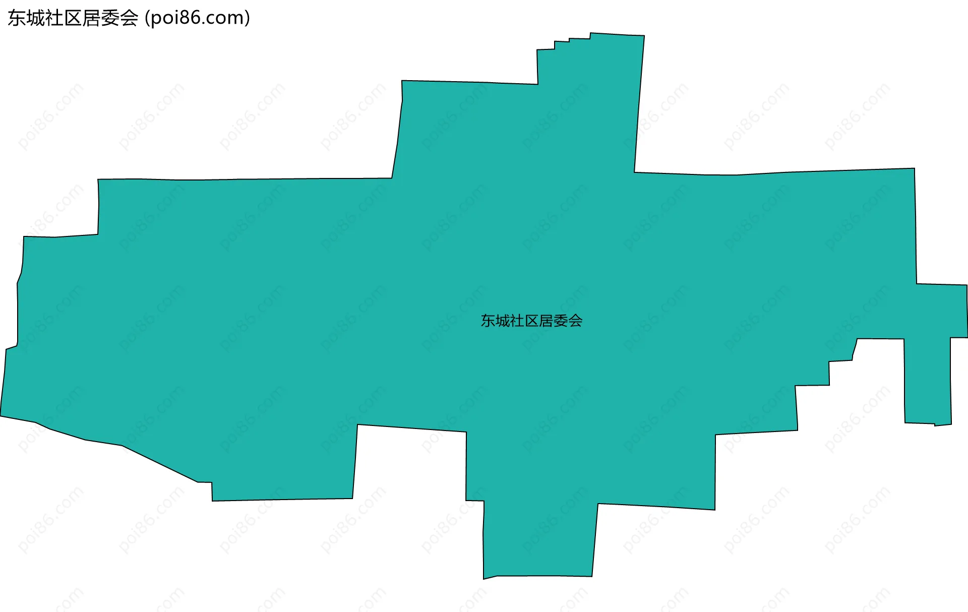 东城社区居委会边界地图