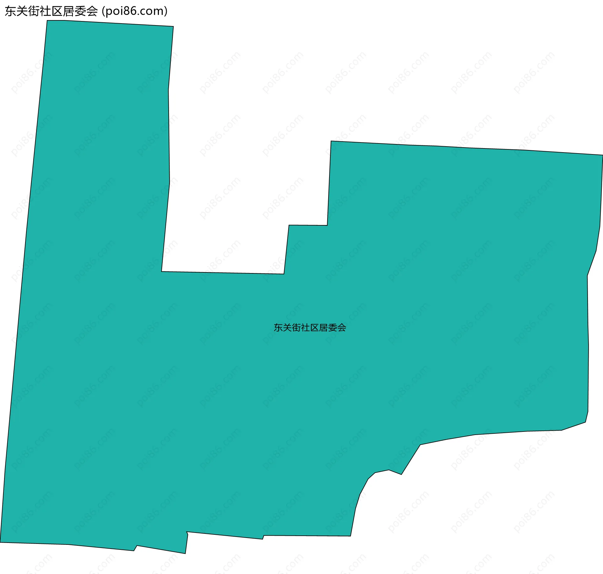 东关街社区居委会边界地图