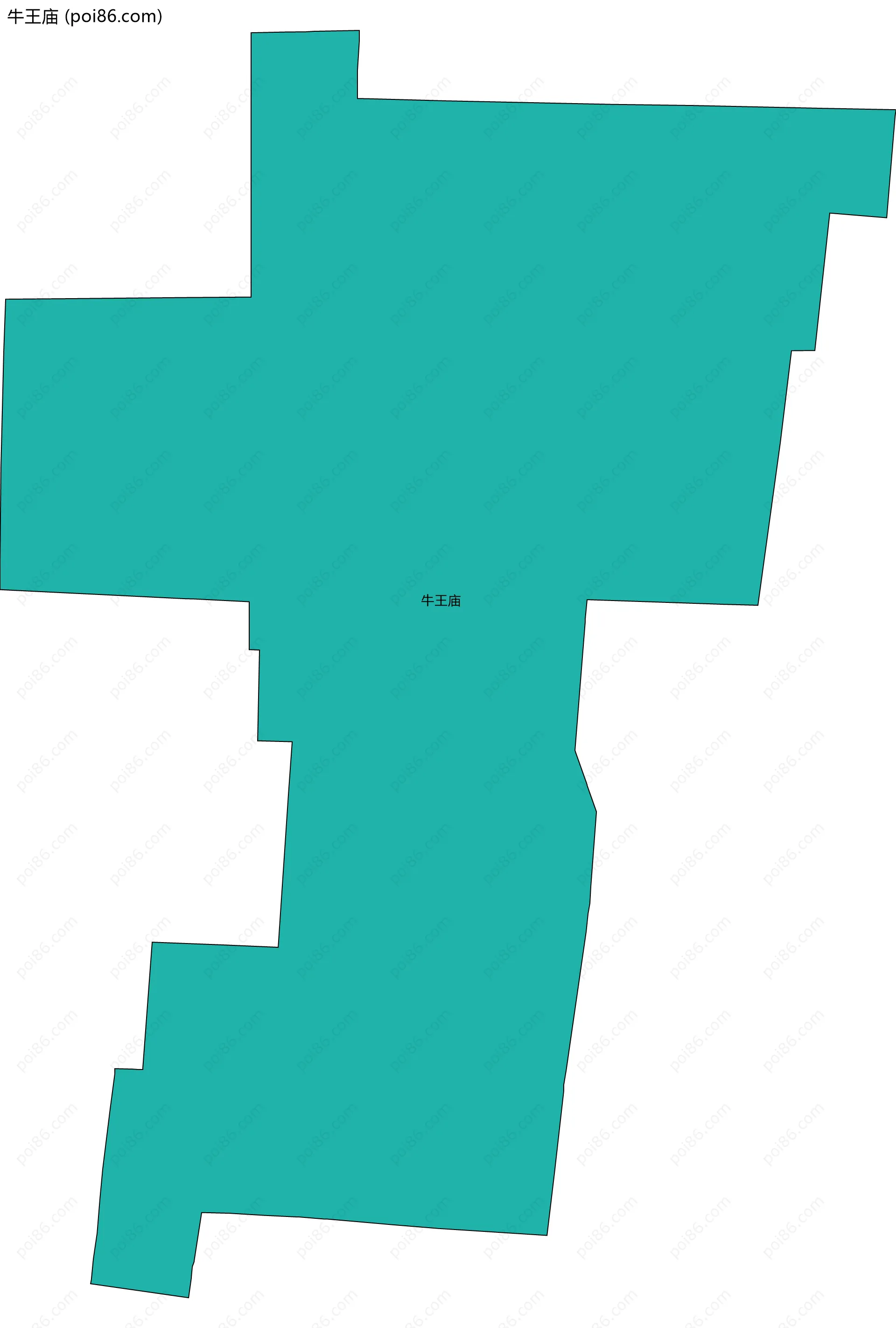 牛王庙边界地图