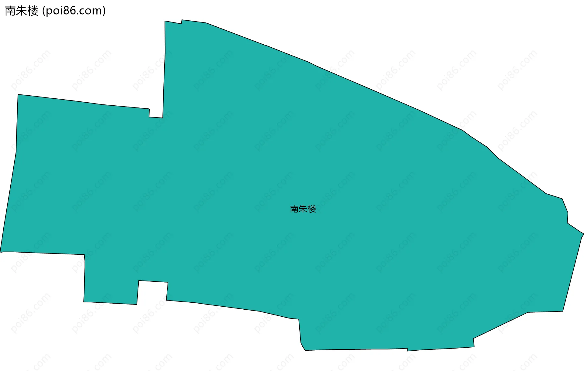 南朱楼边界地图