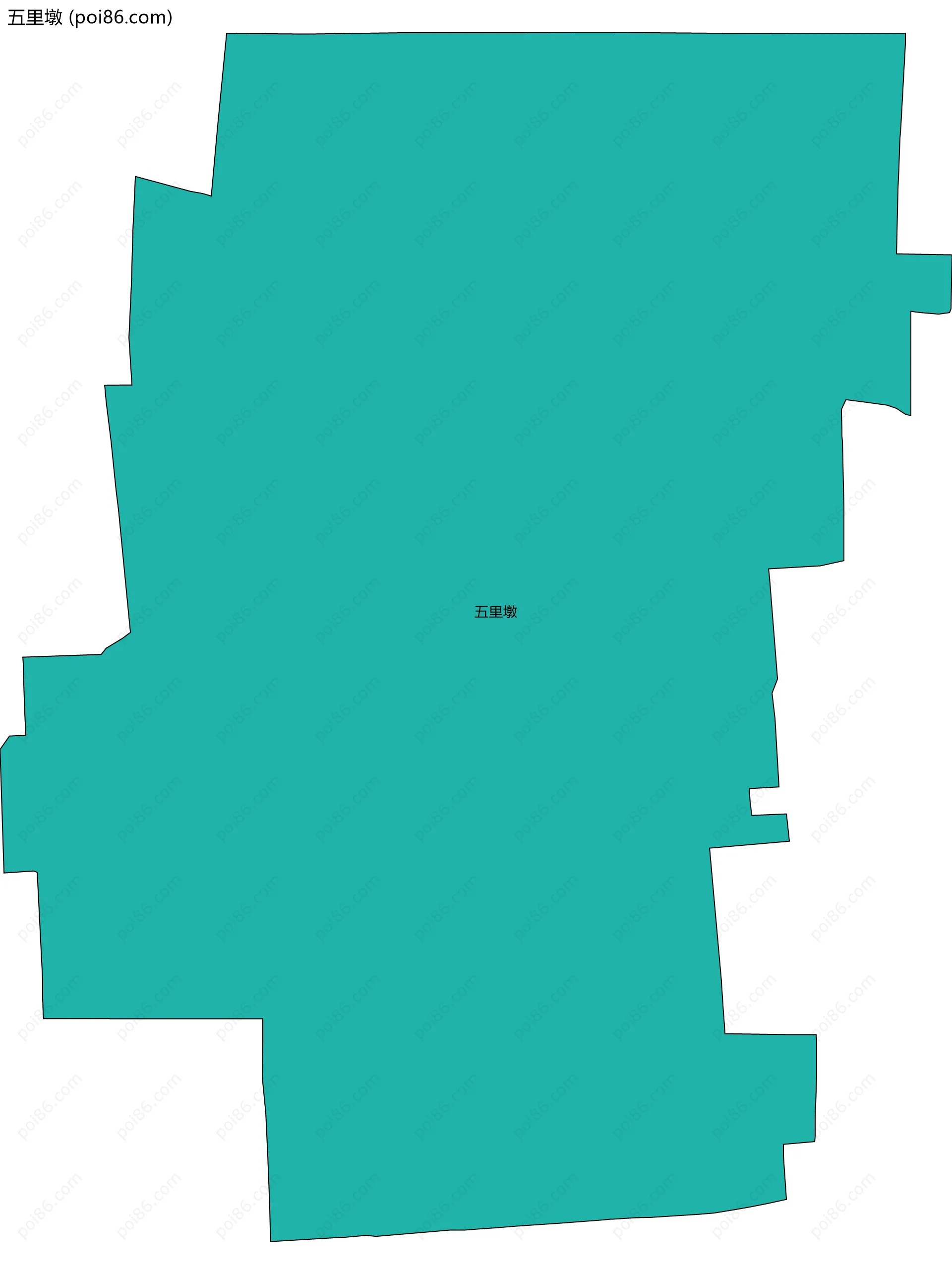 五里墩边界地图