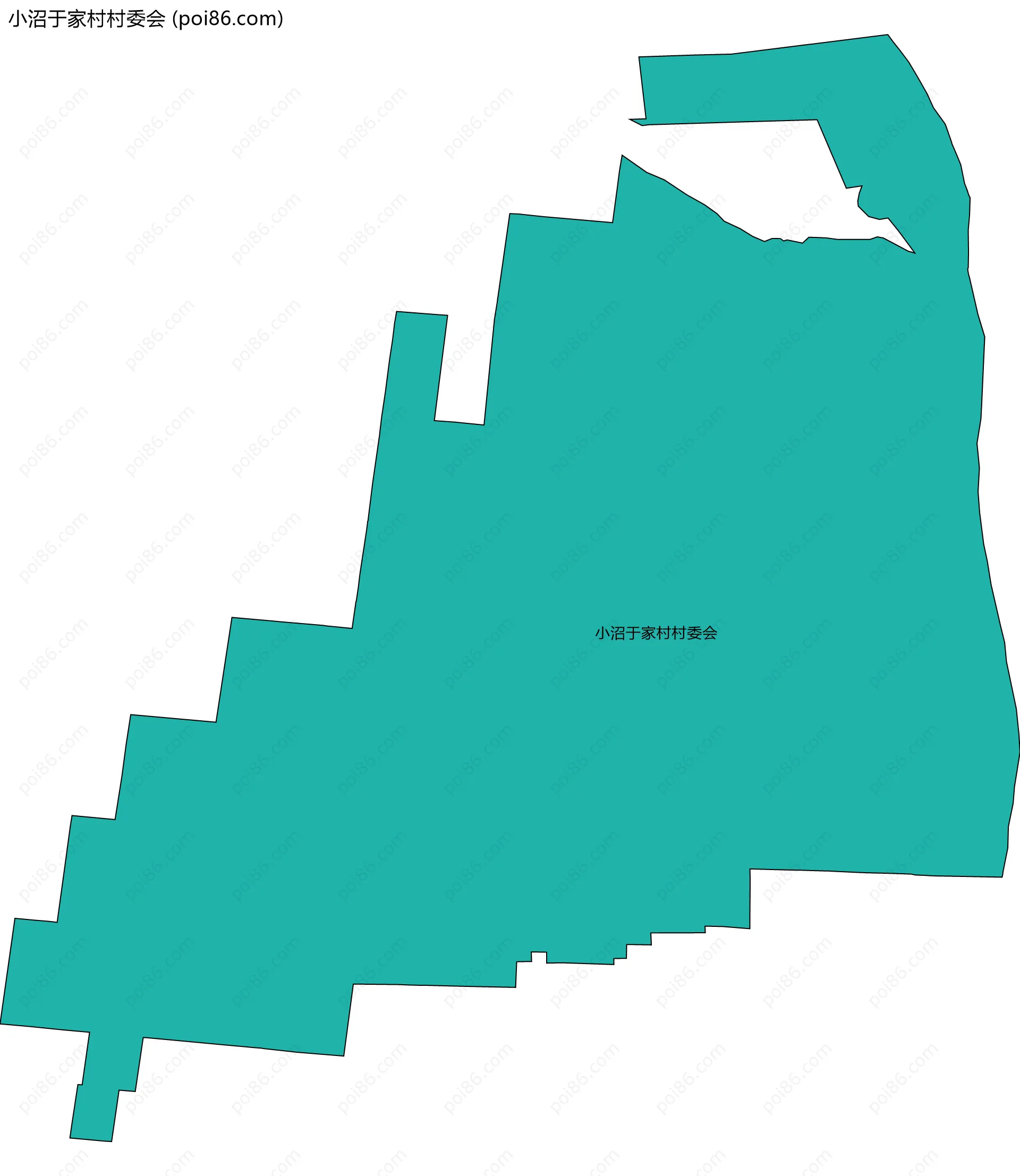 小沼于家村村委会边界地图