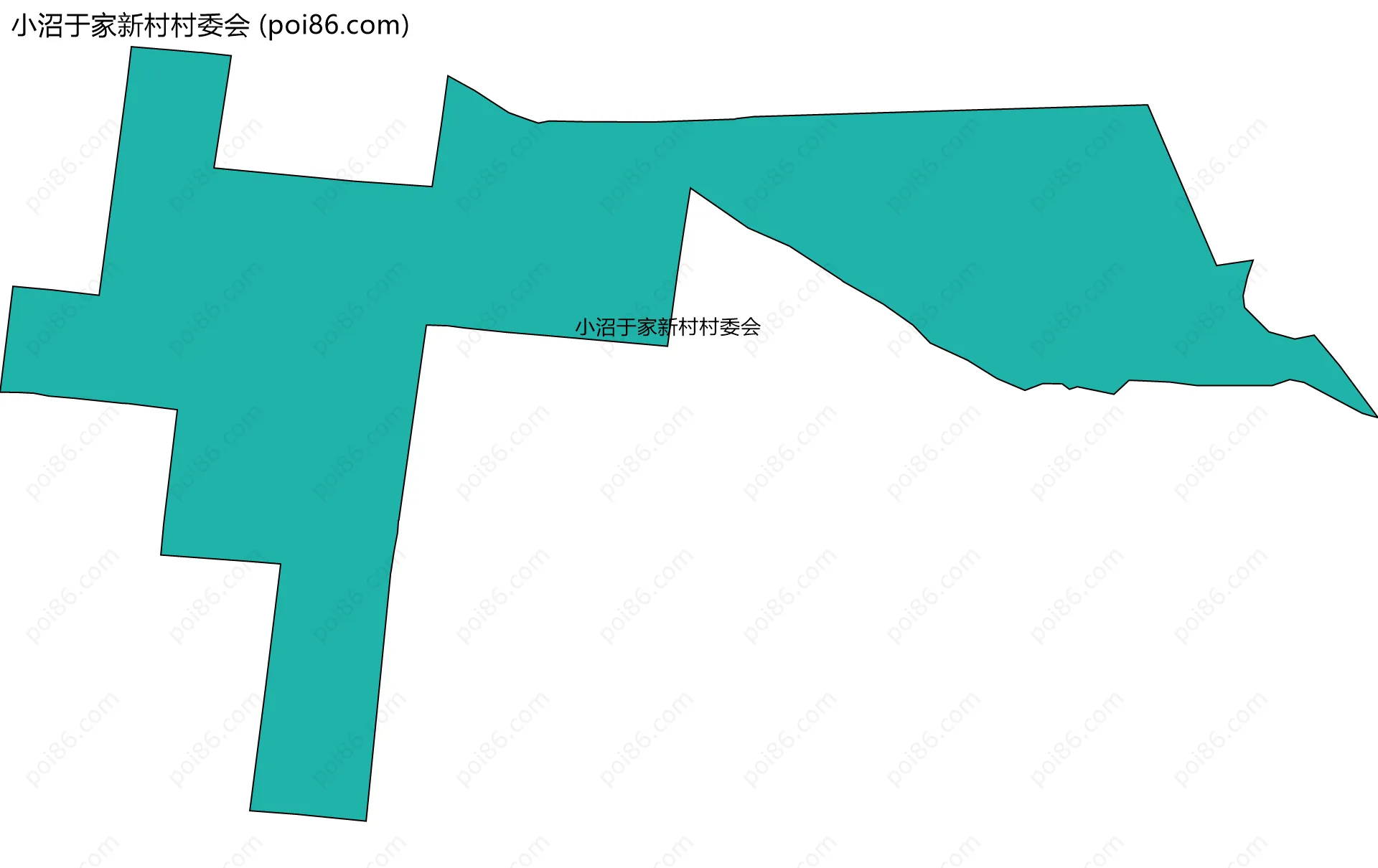 小沼于家新村村委会边界地图