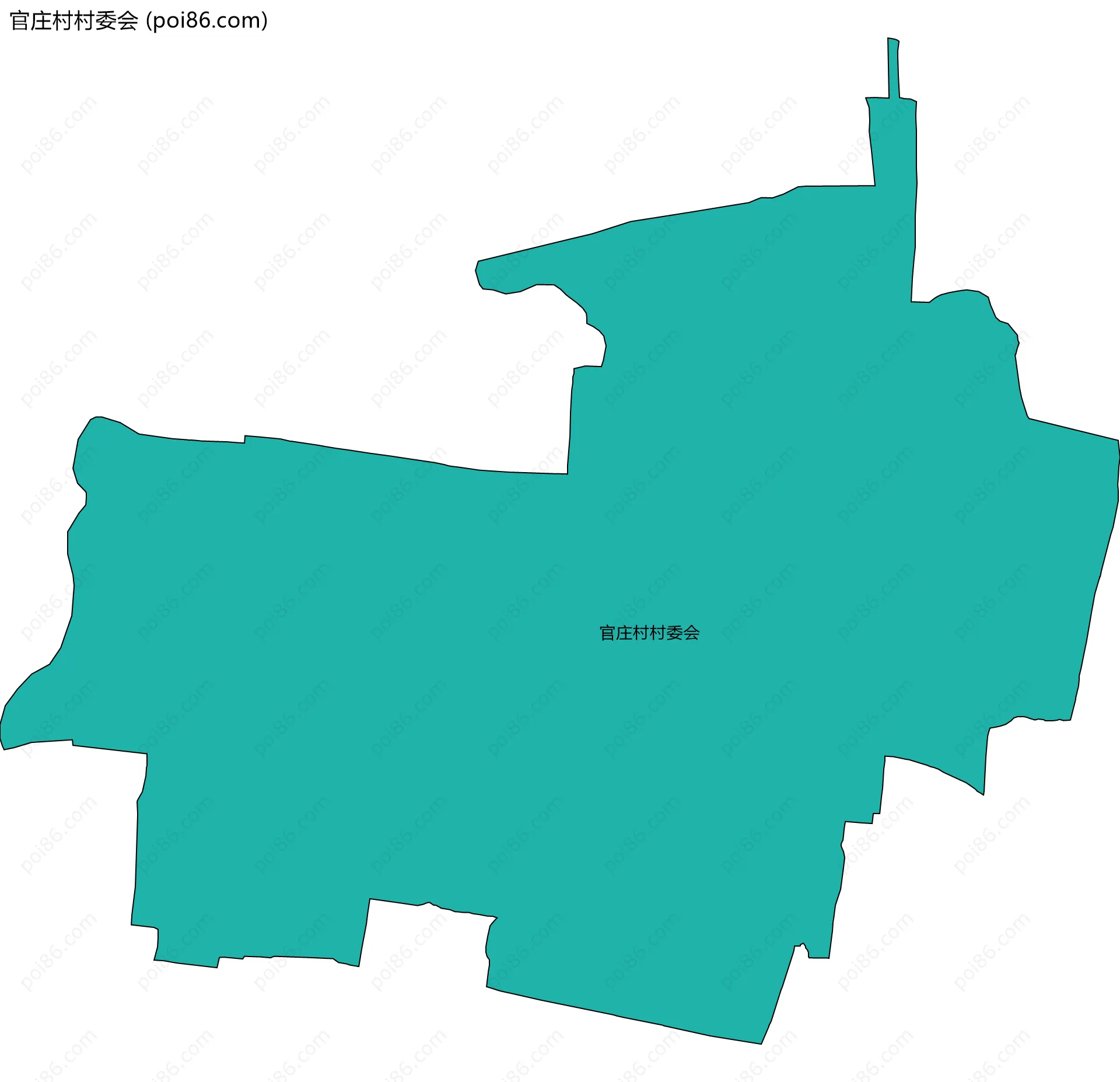 官庄村村委会边界地图