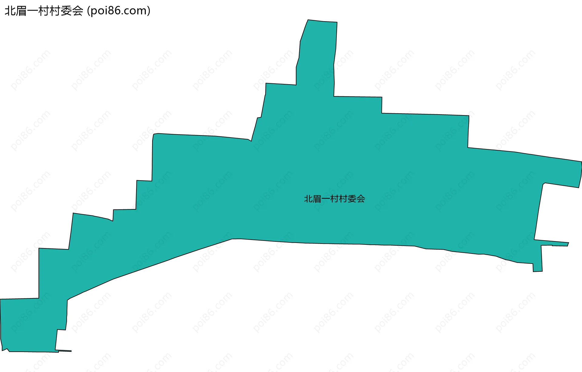 北眉一村村委会边界地图