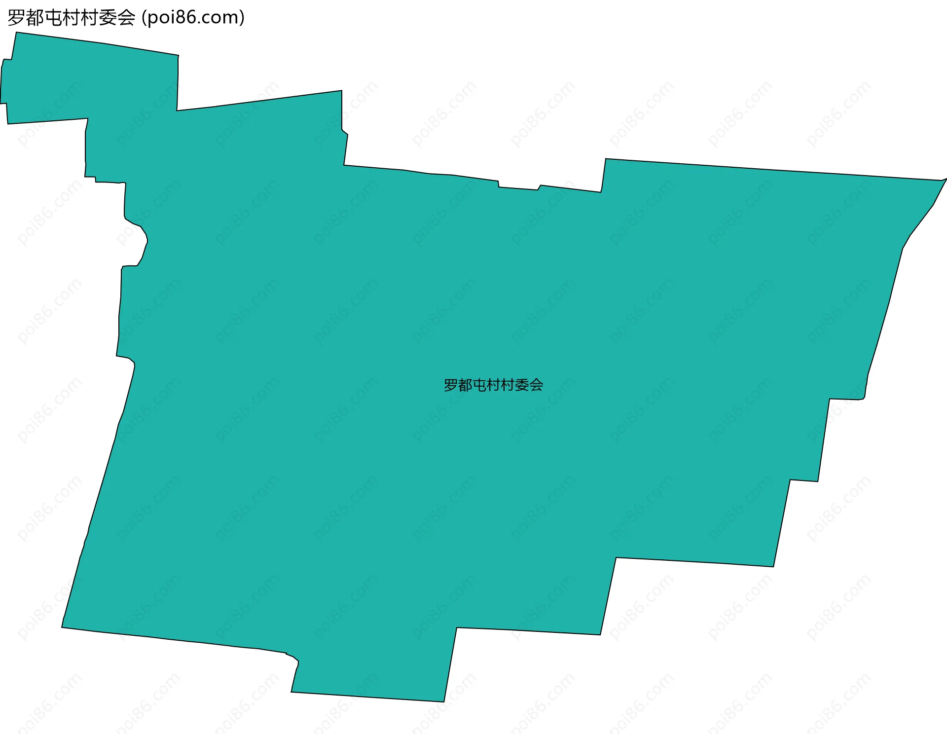 罗都屯村村委会边界地图