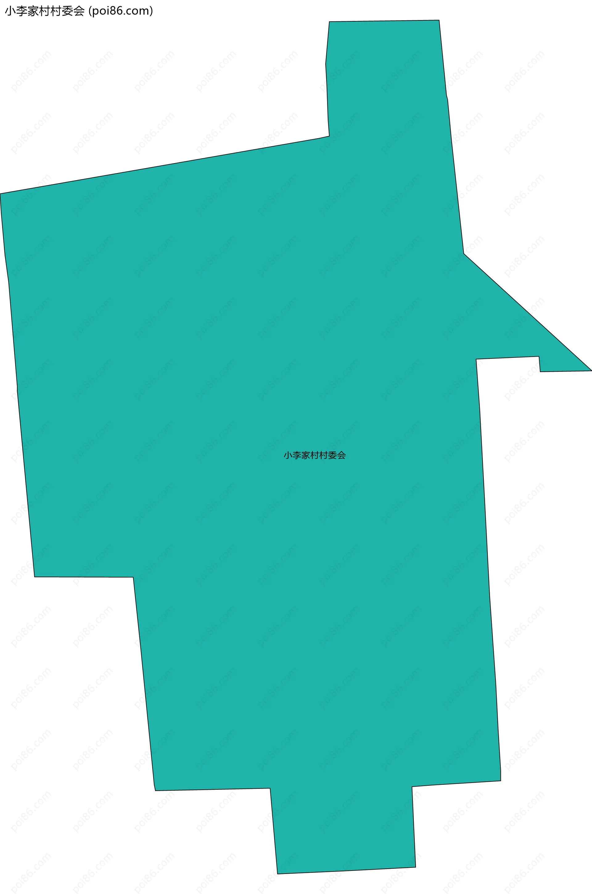 小李家村村委会边界地图