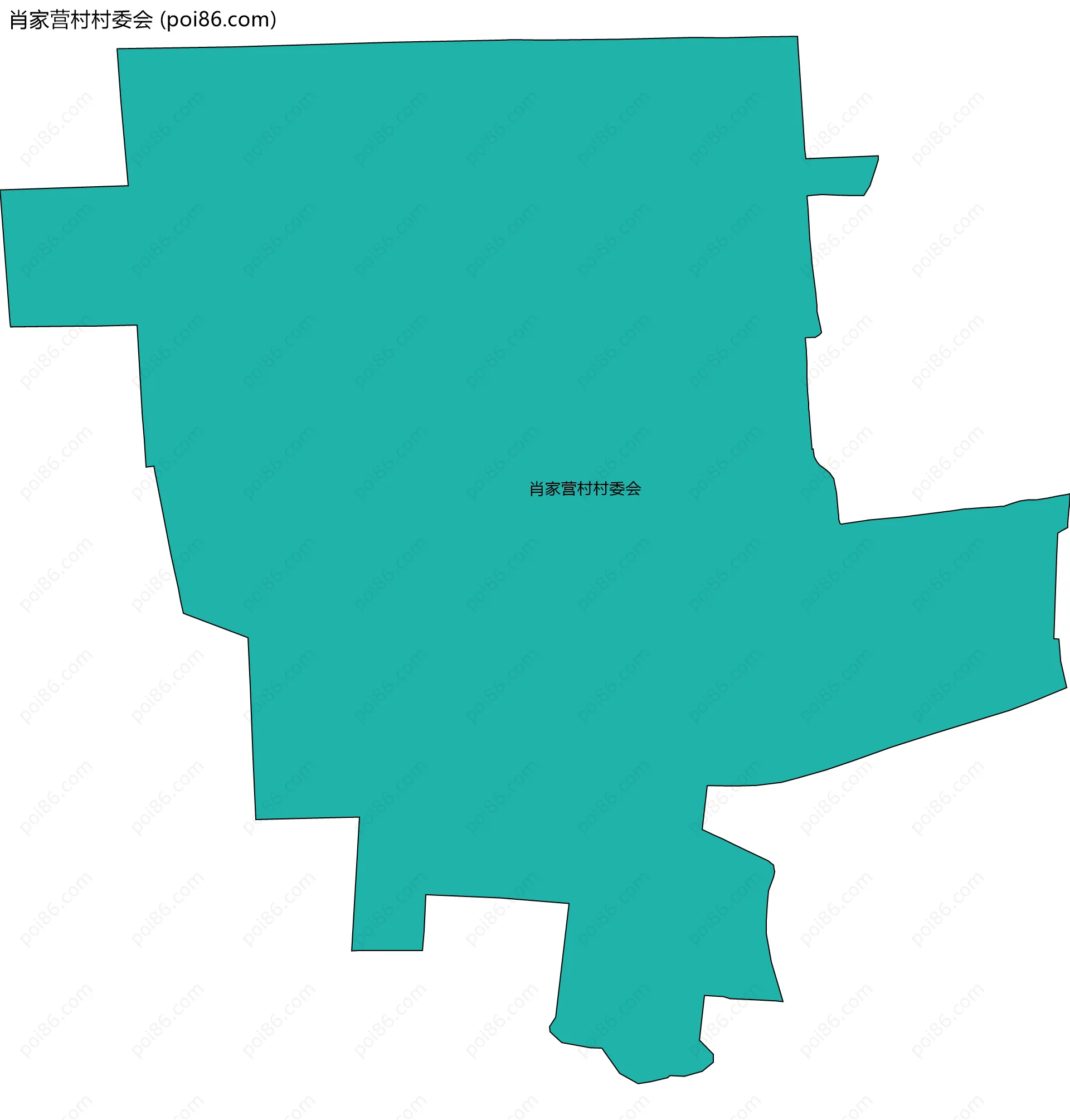 肖家营村村委会边界地图