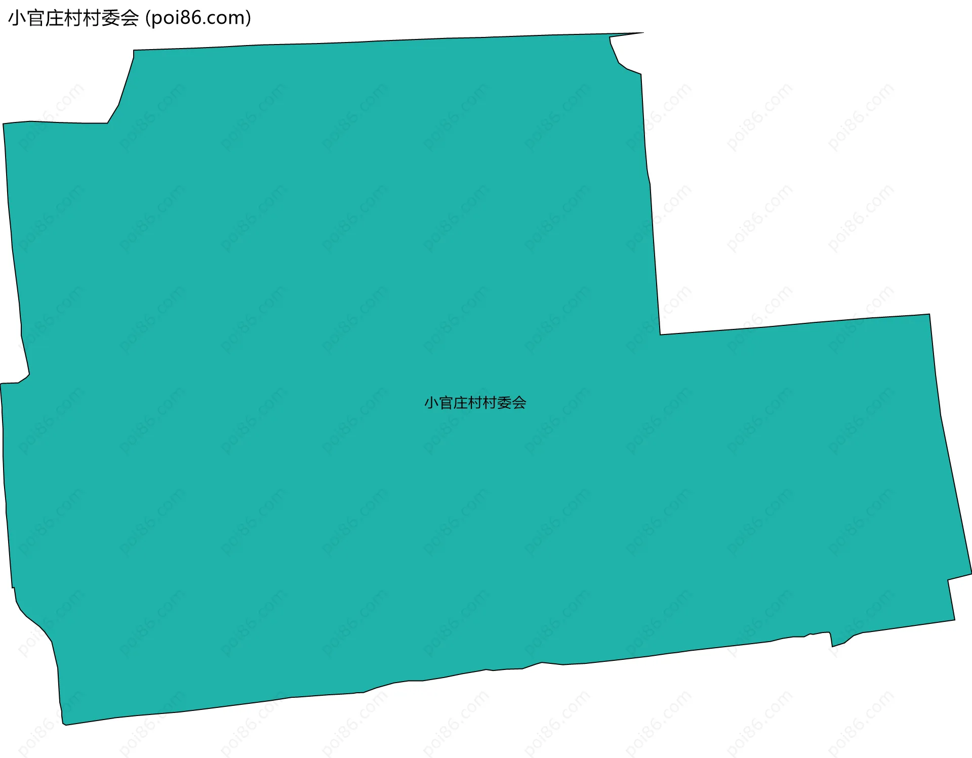 小官庄村村委会边界地图