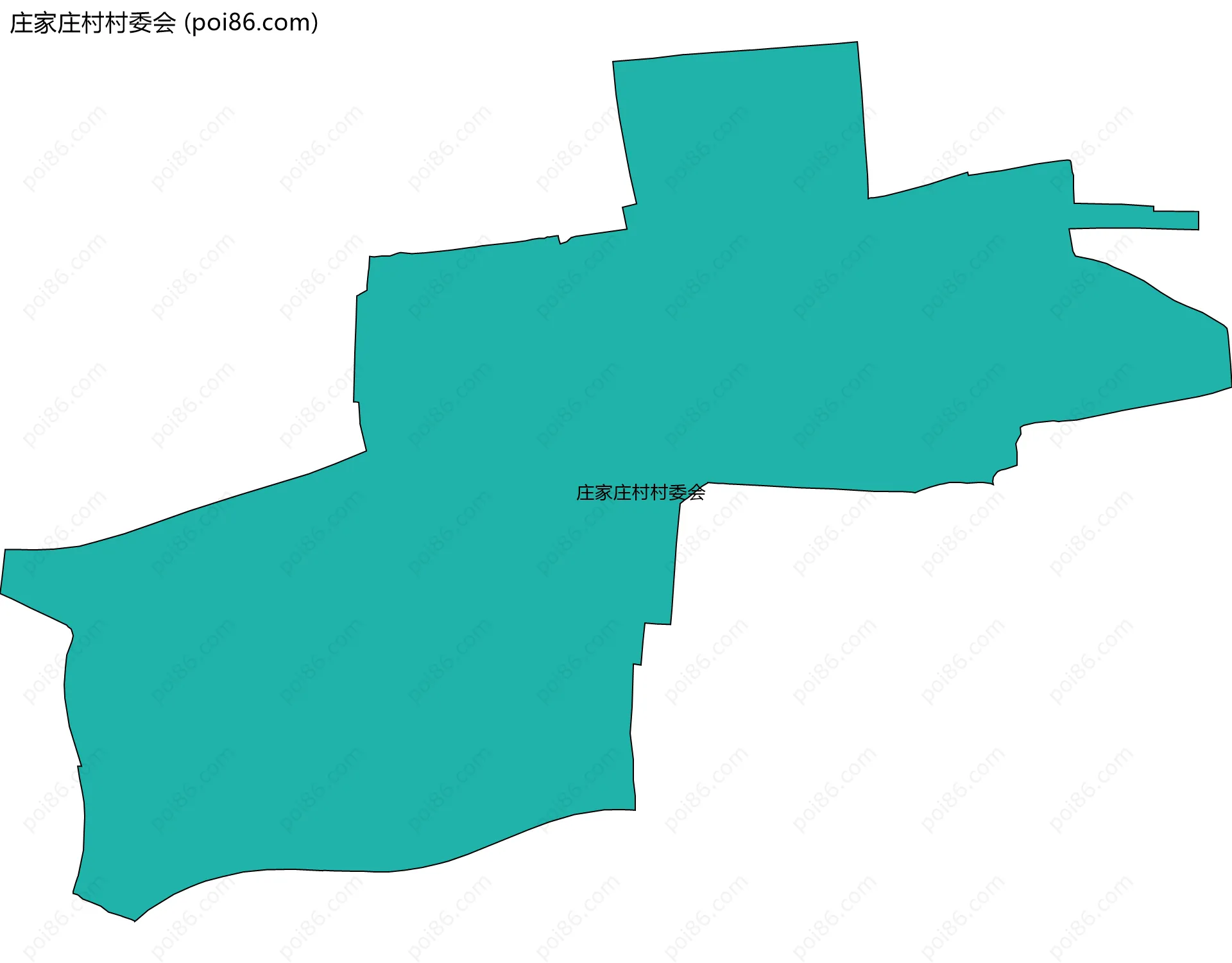 庄家庄村村委会边界地图
