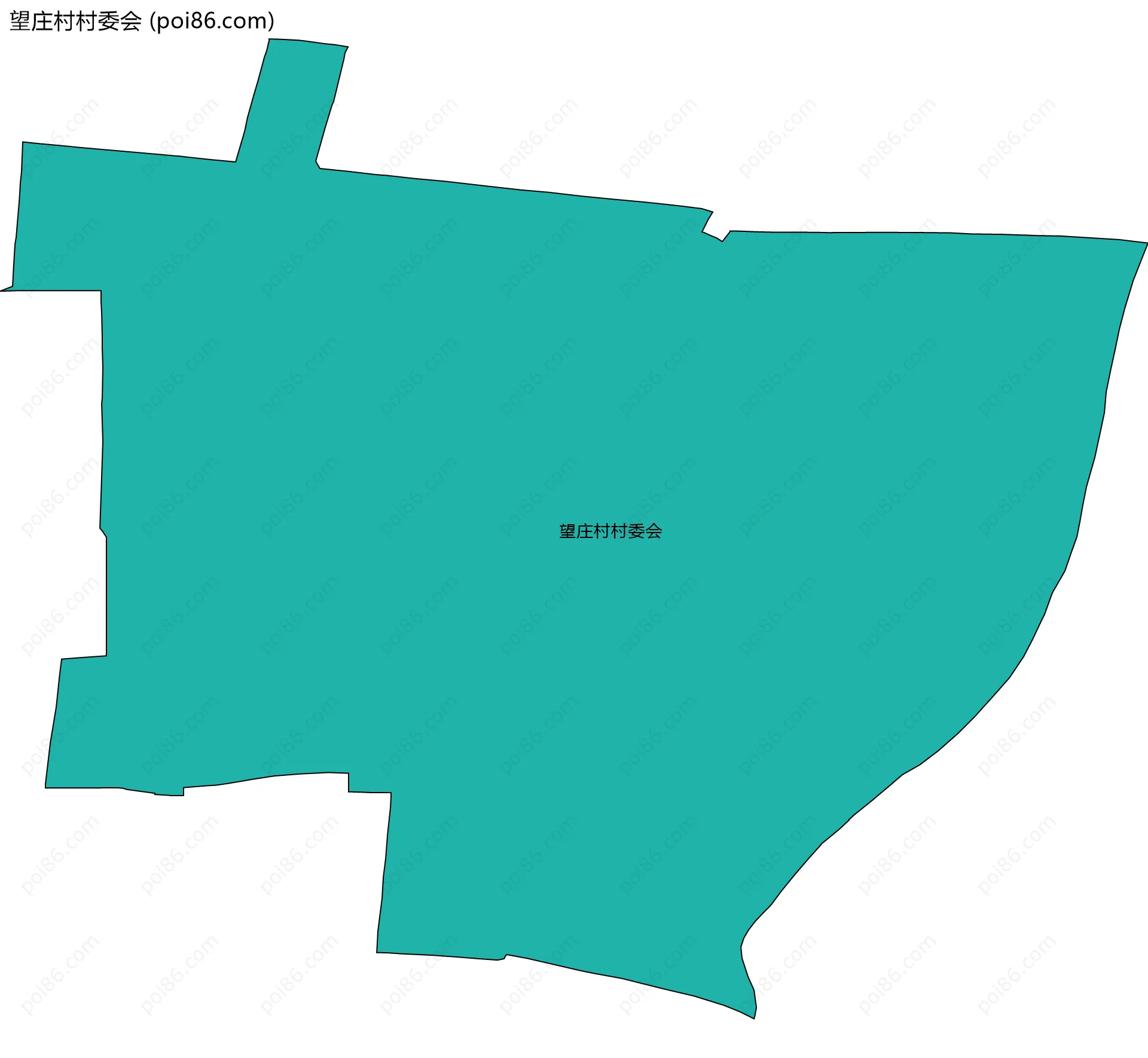 望庄村村委会边界地图
