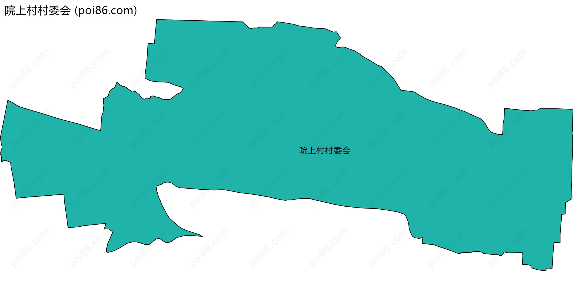 院上村村委会边界地图