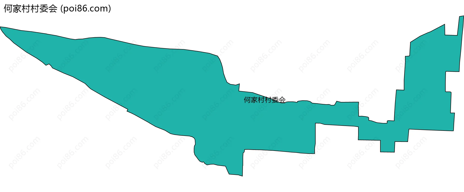 何家村村委会边界地图