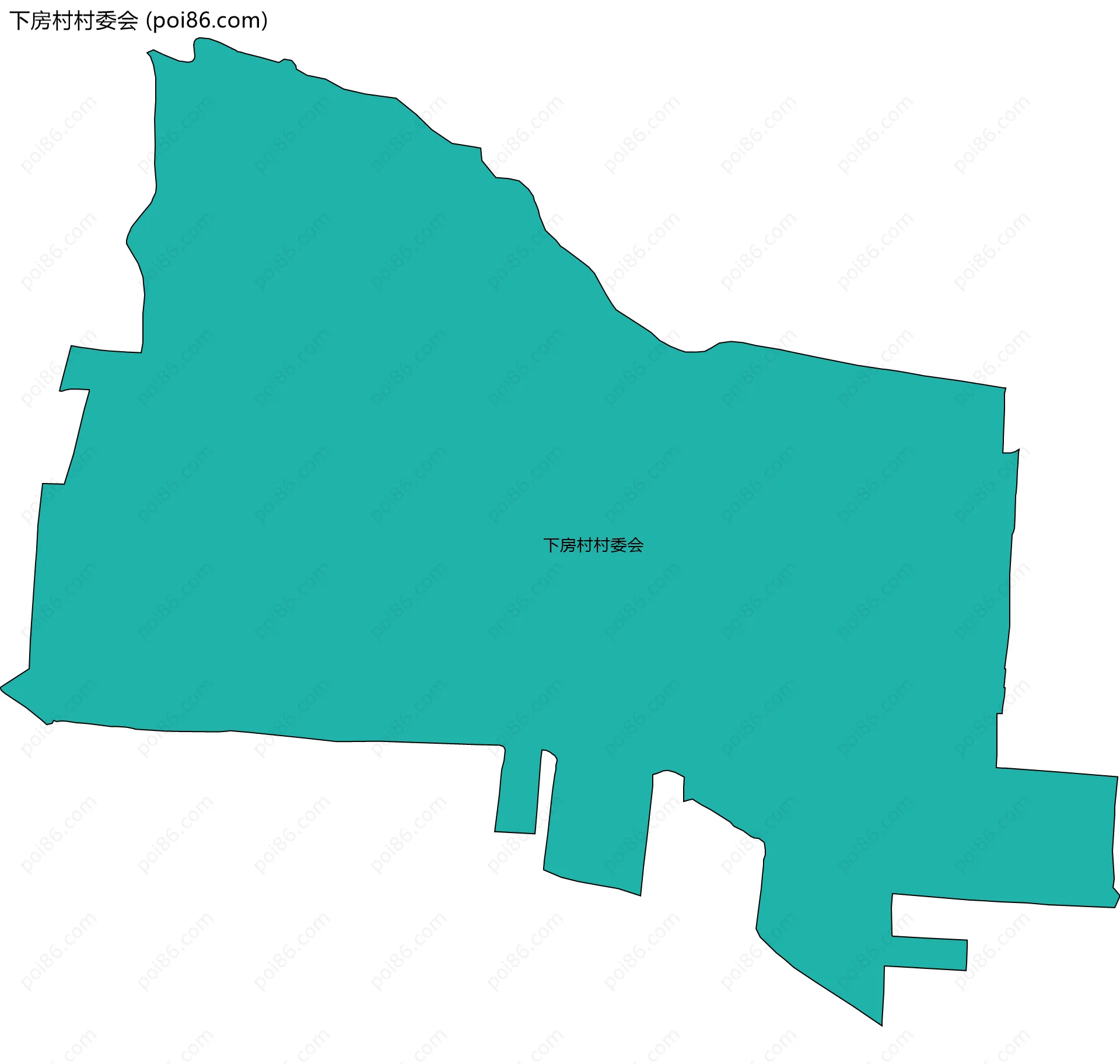 下房村村委会边界地图