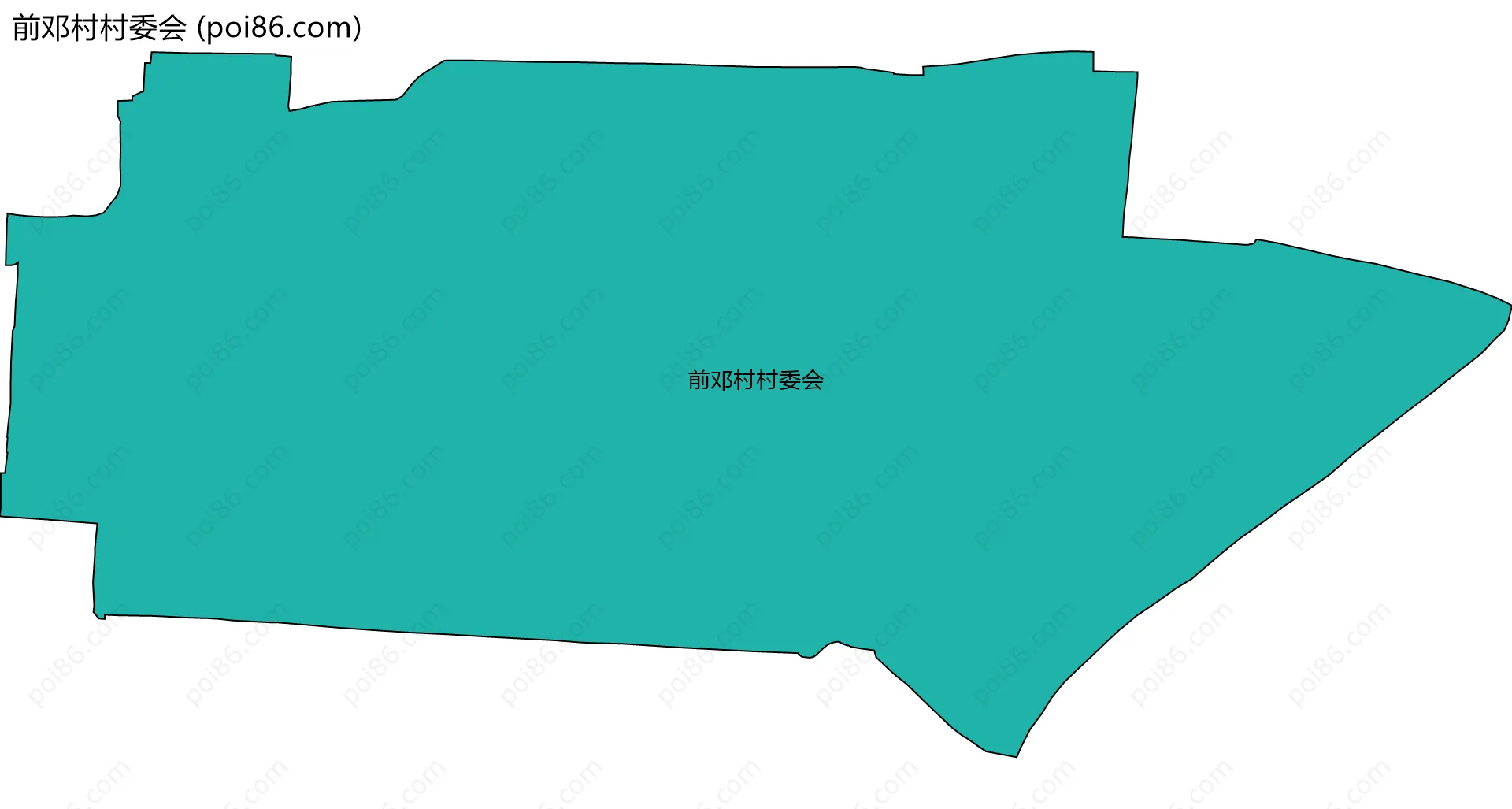 前邓村村委会边界地图