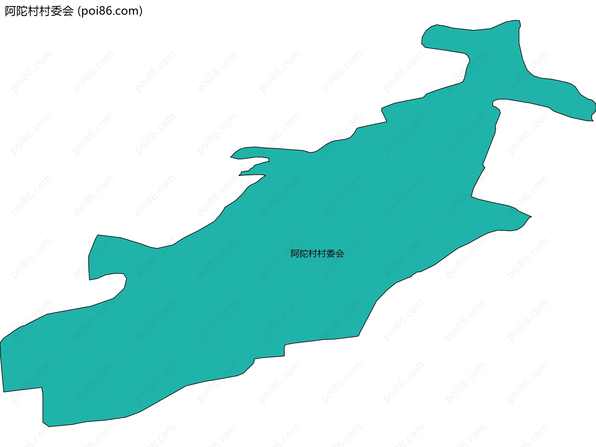 阿陀村村委会边界地图