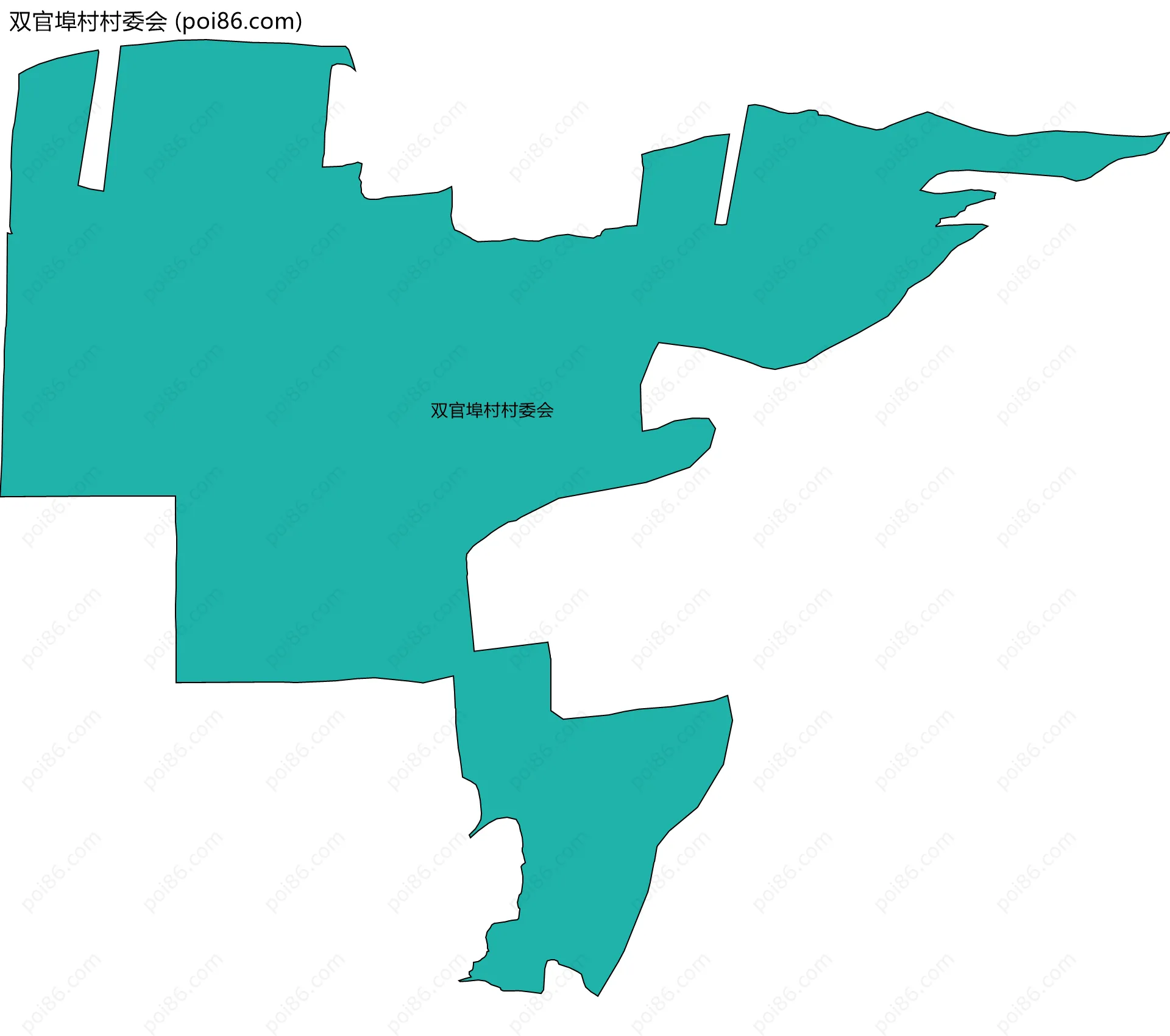 双官埠村村委会边界地图
