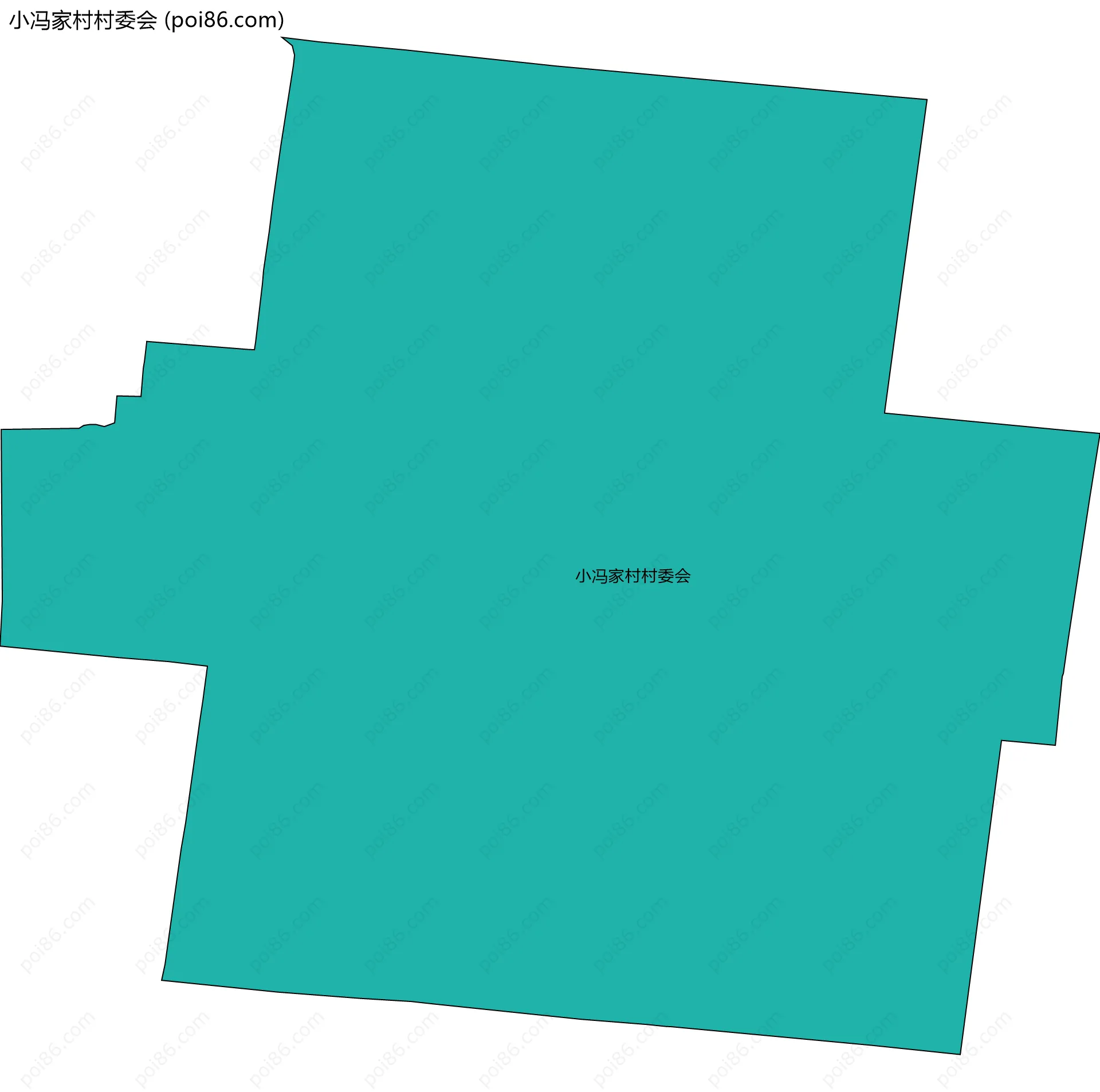 小冯家村村委会边界地图