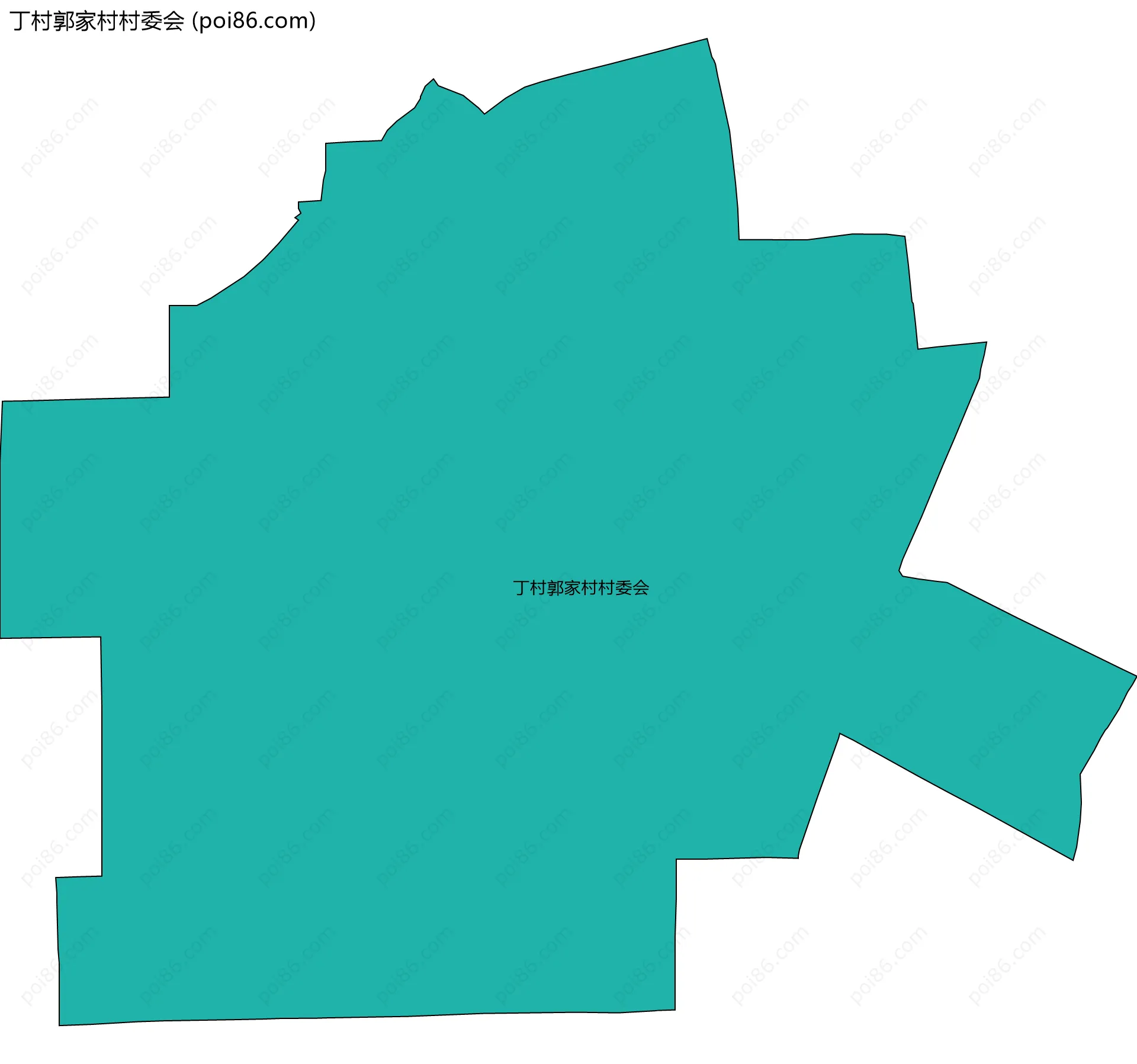 丁村郭家村村委会边界地图